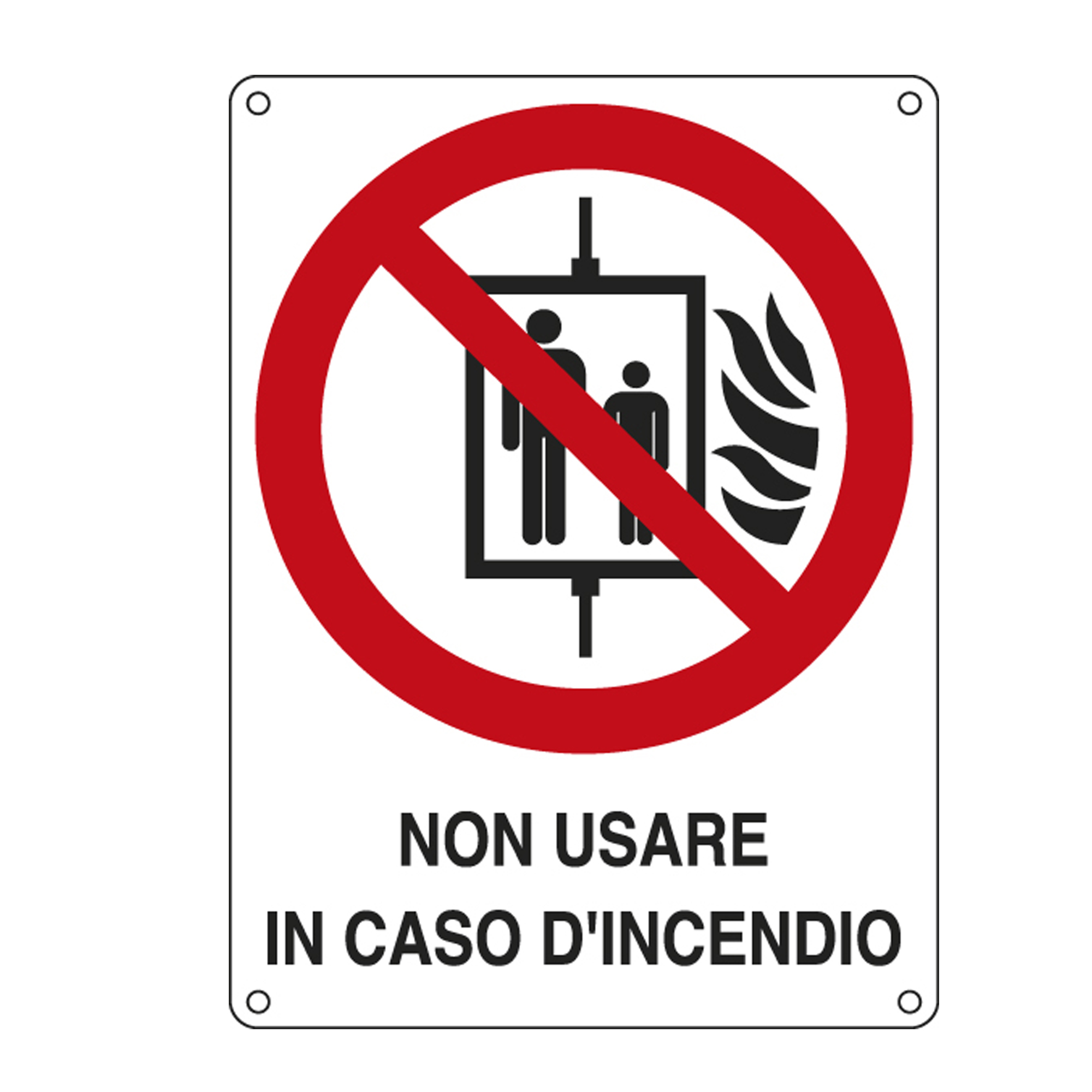 Cartello segnalatore - 11,5x16 cm - NON USARE …