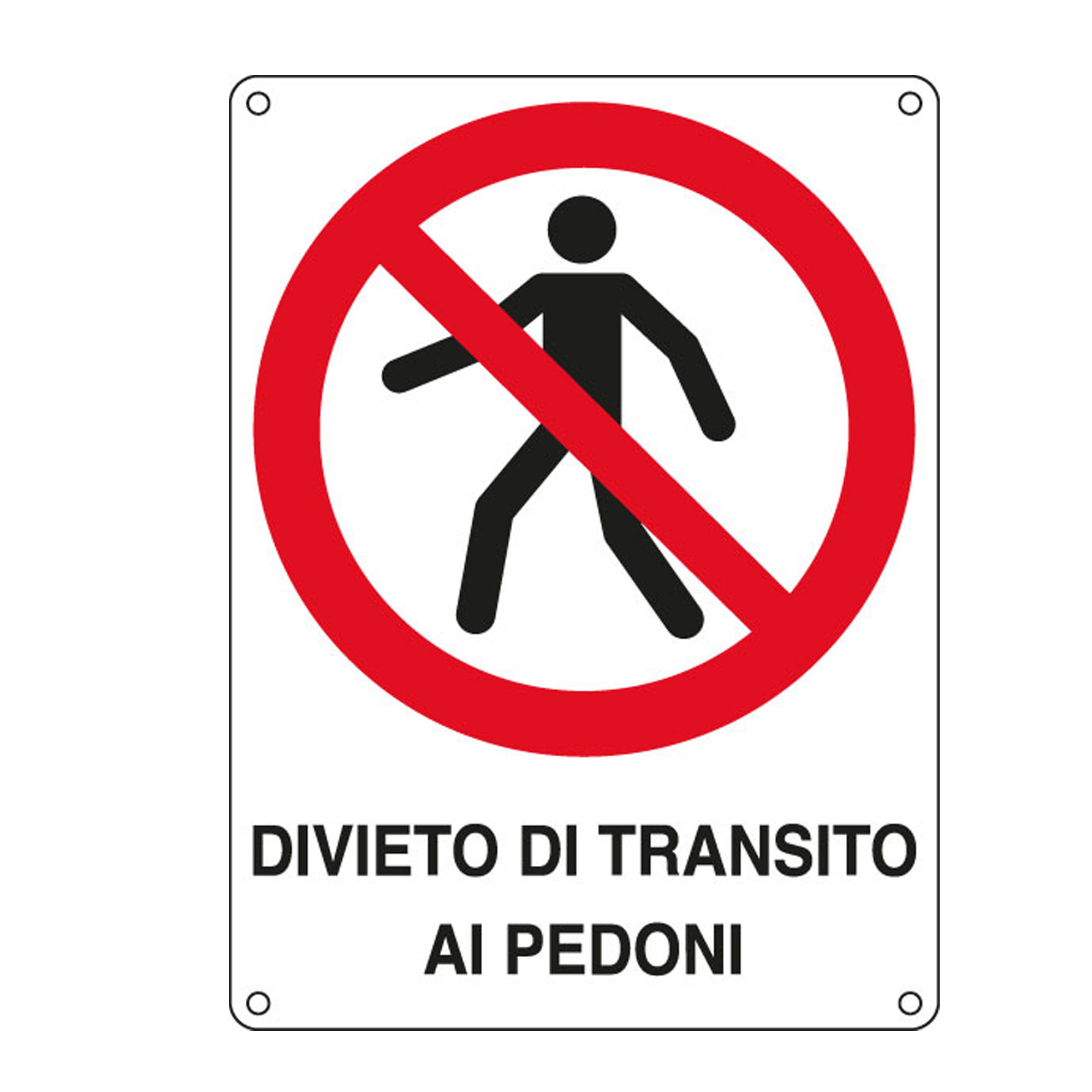 Cartello segnalatore - 27x37 cm - DIVIETO DI …