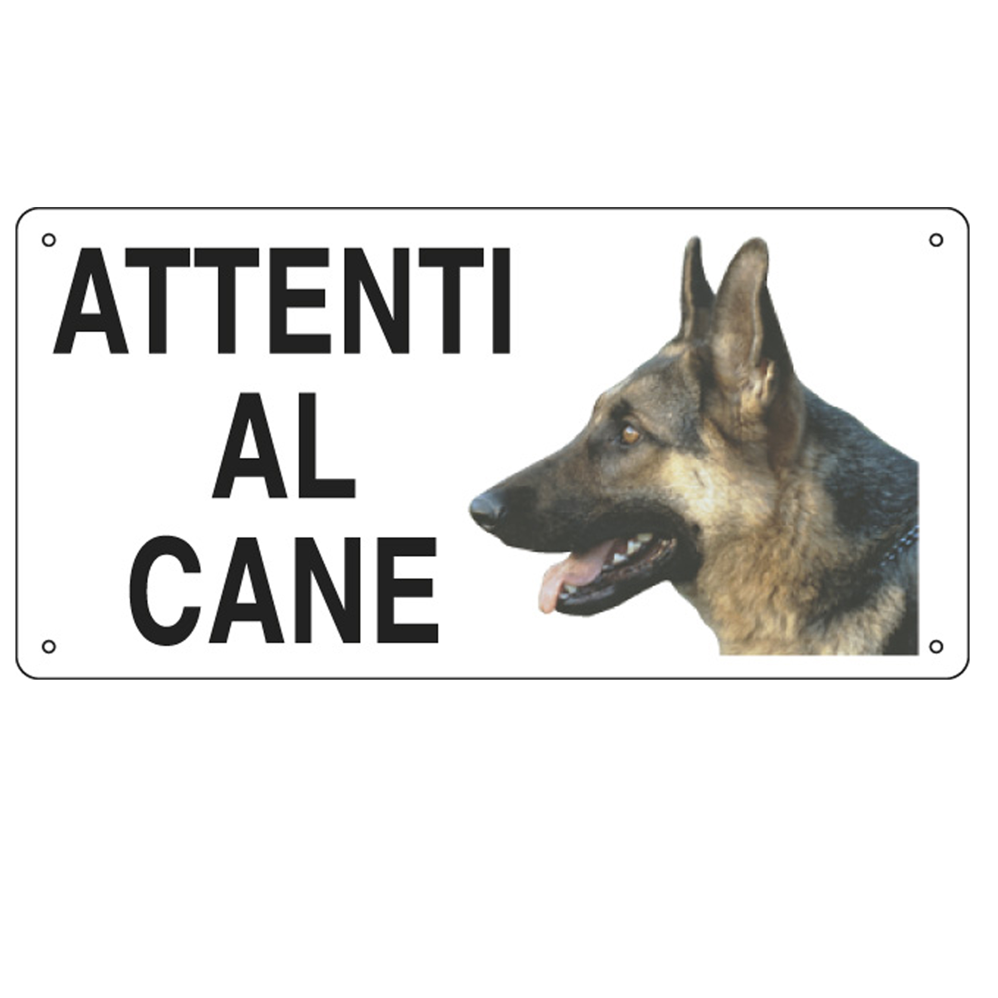 Cartello segnalatore - 25x12,5 cm - ATTENTI AL …