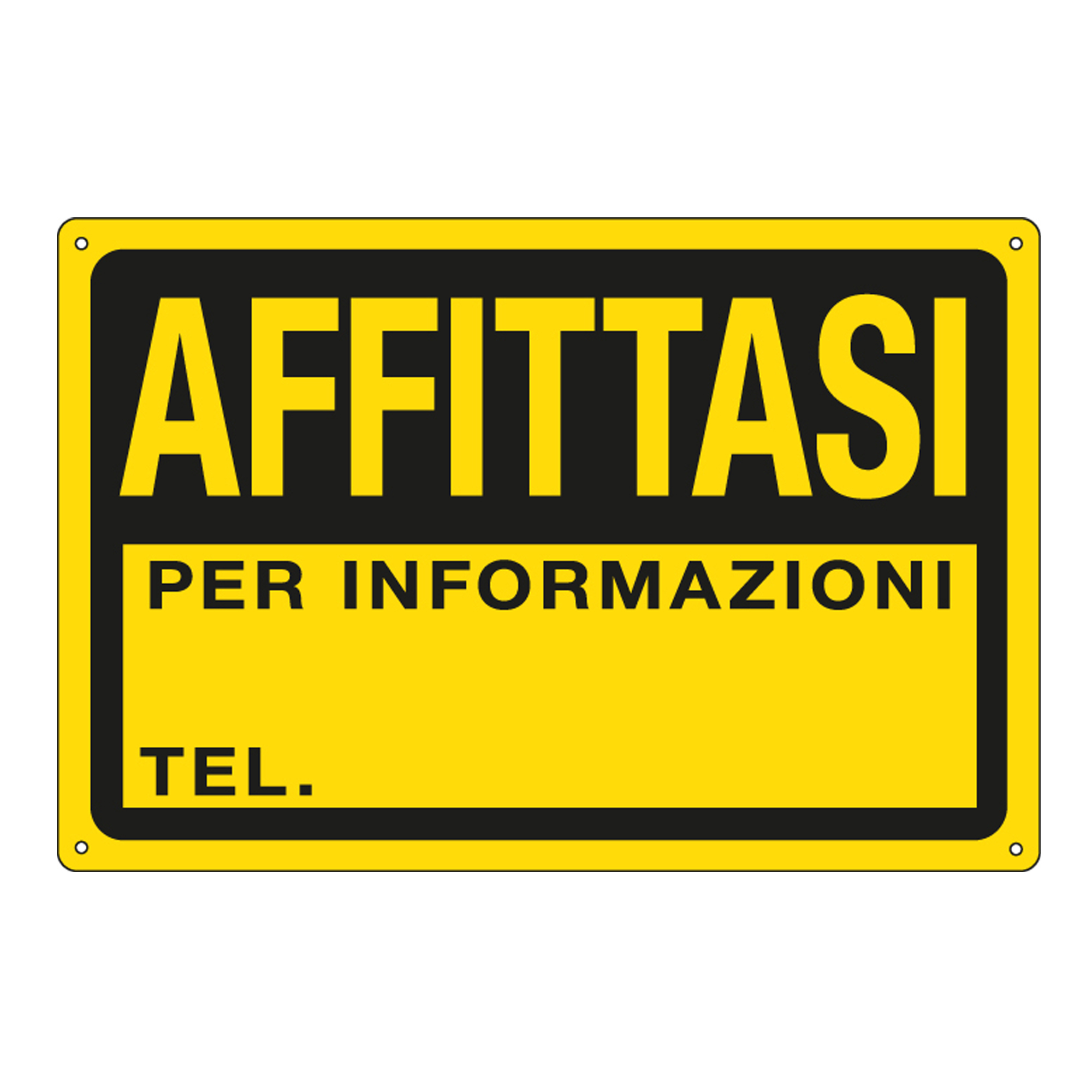 Cartello segnalatore - 30x20 cm - AFFITTASI - …