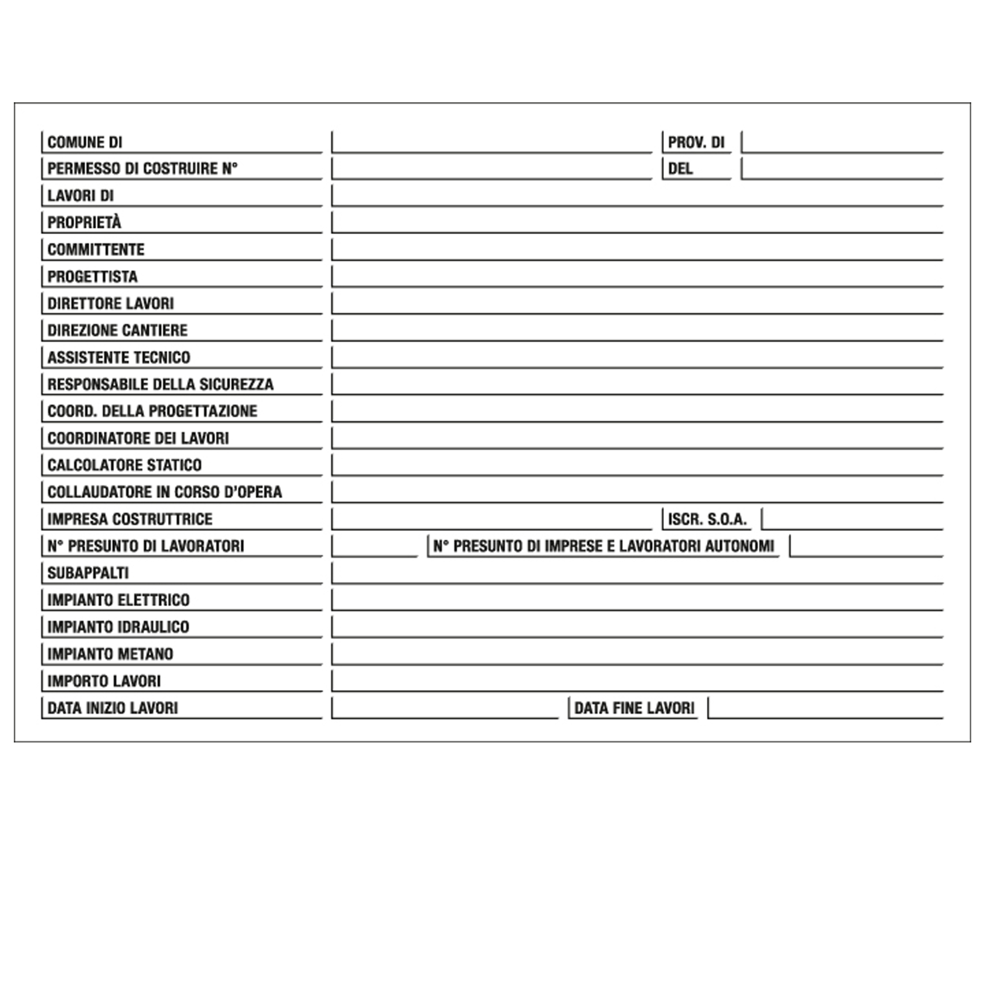Cartello segnalatore - 67x100 cm - cantiere specifiche …
