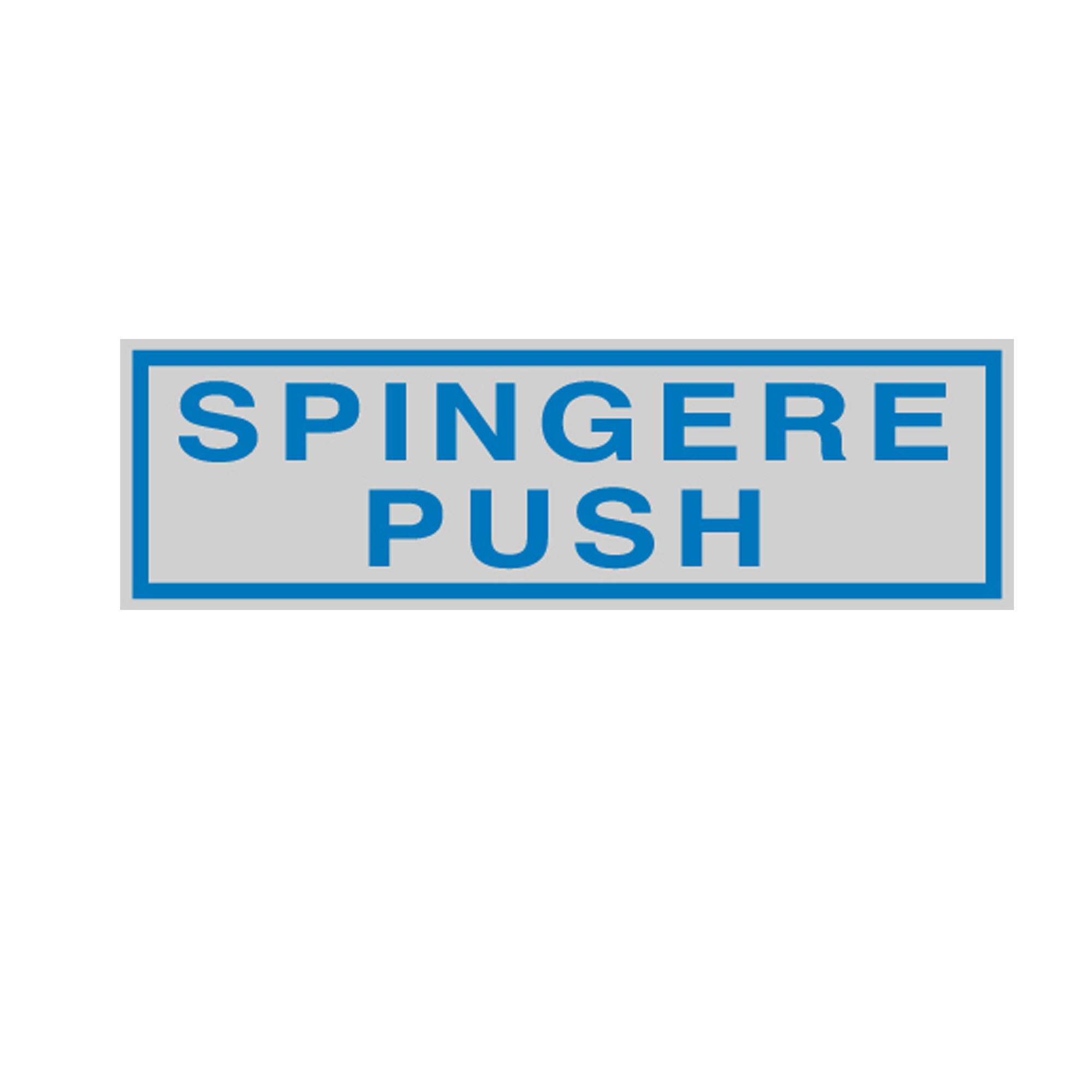 Targhetta adesiva - SPINGERE PUSH - 16,5 x …