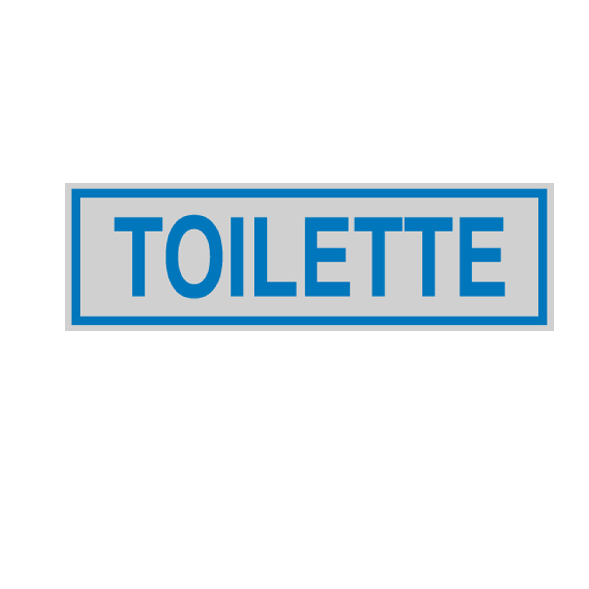 Targhetta adesiva - TOILETTE - 16,5 x 5 …