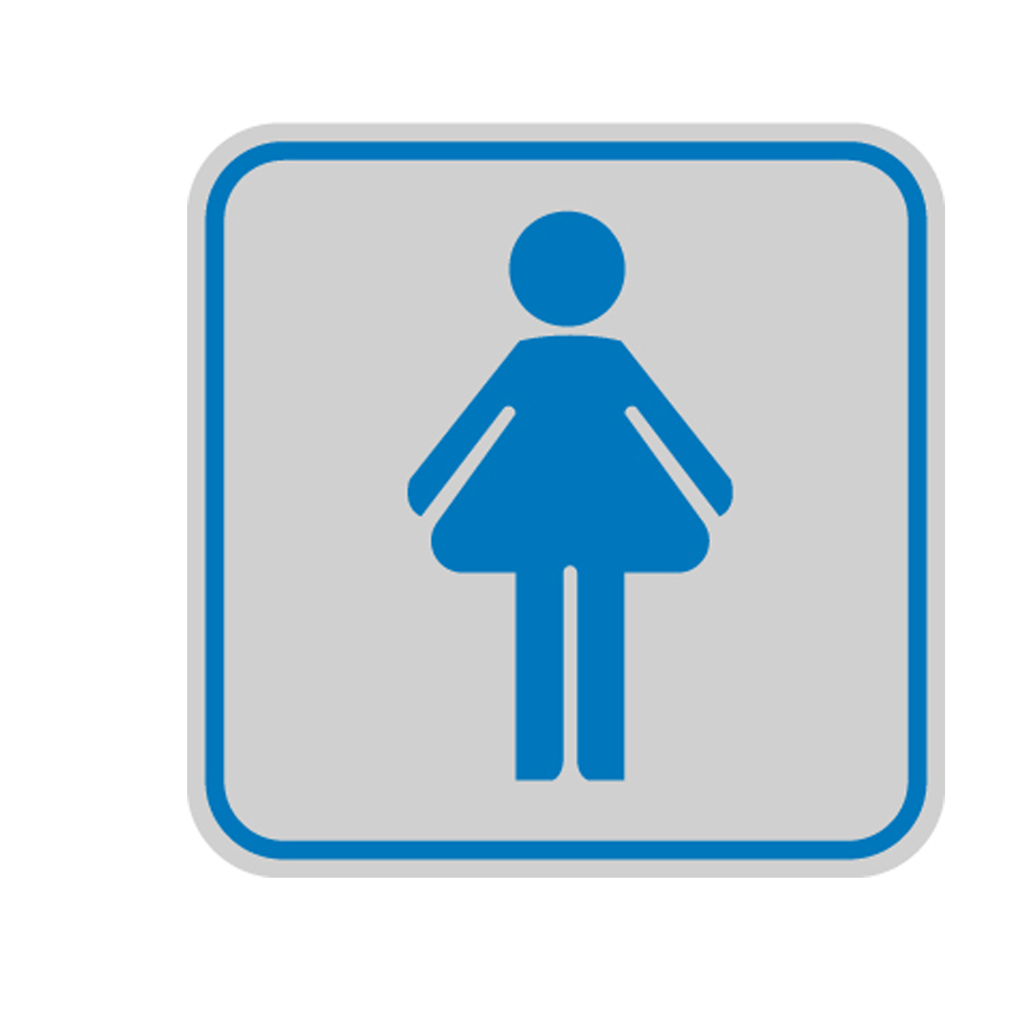 Targhetta adesiva - pittogramma Toilette donna - 8,2 …