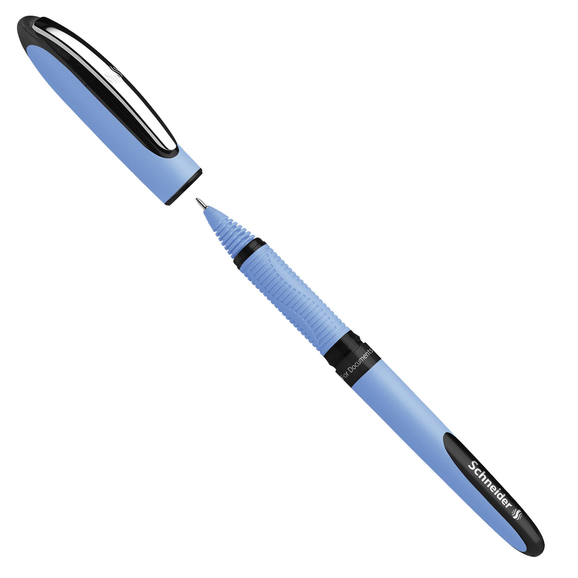Roller One Hybrid N con cappuccio - tratto 0,3mm - nero - Schneider