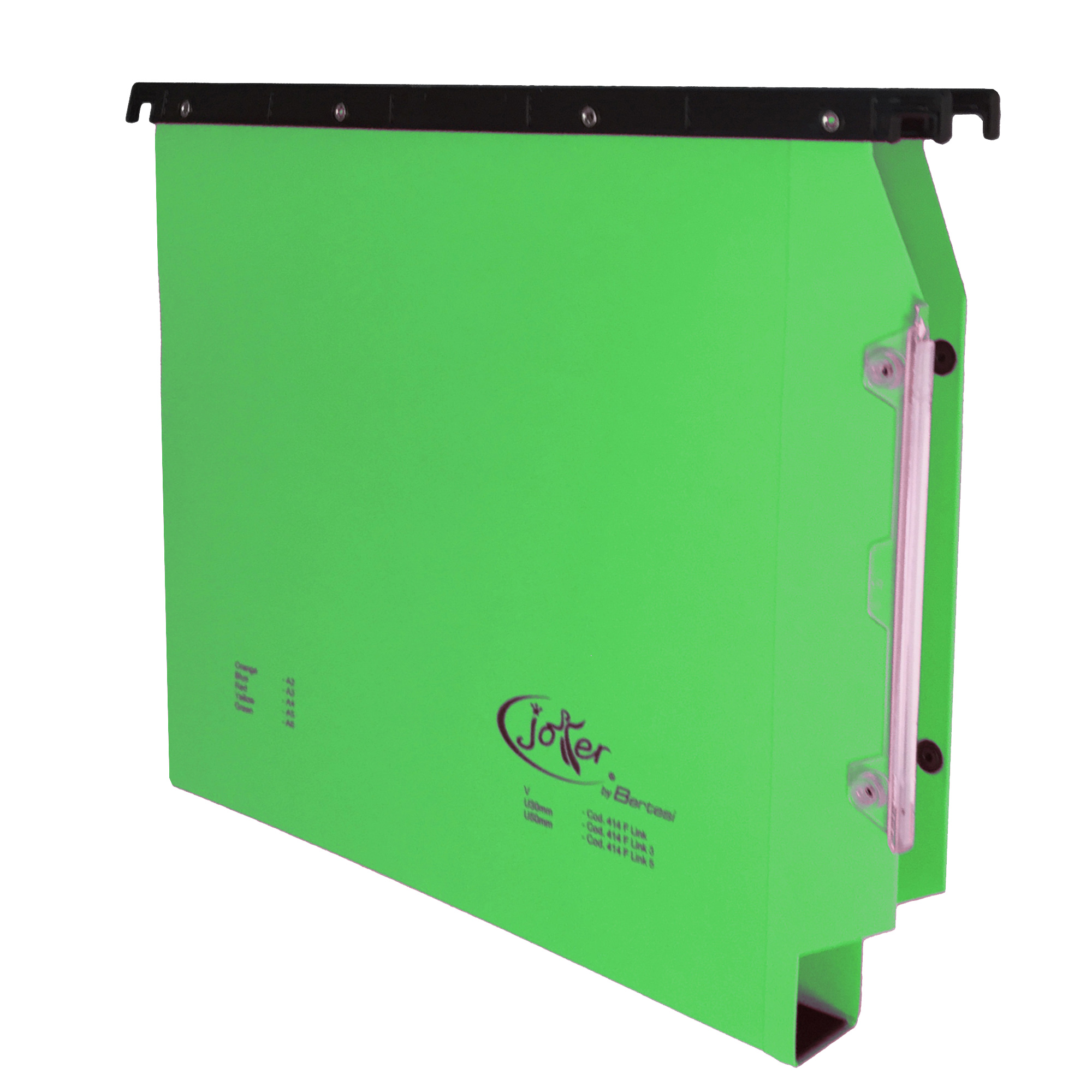 Cartella sospesa Joker - armadio - interasse 33 cm - fondo U - 33 x 28 cm - verde - Bertesi