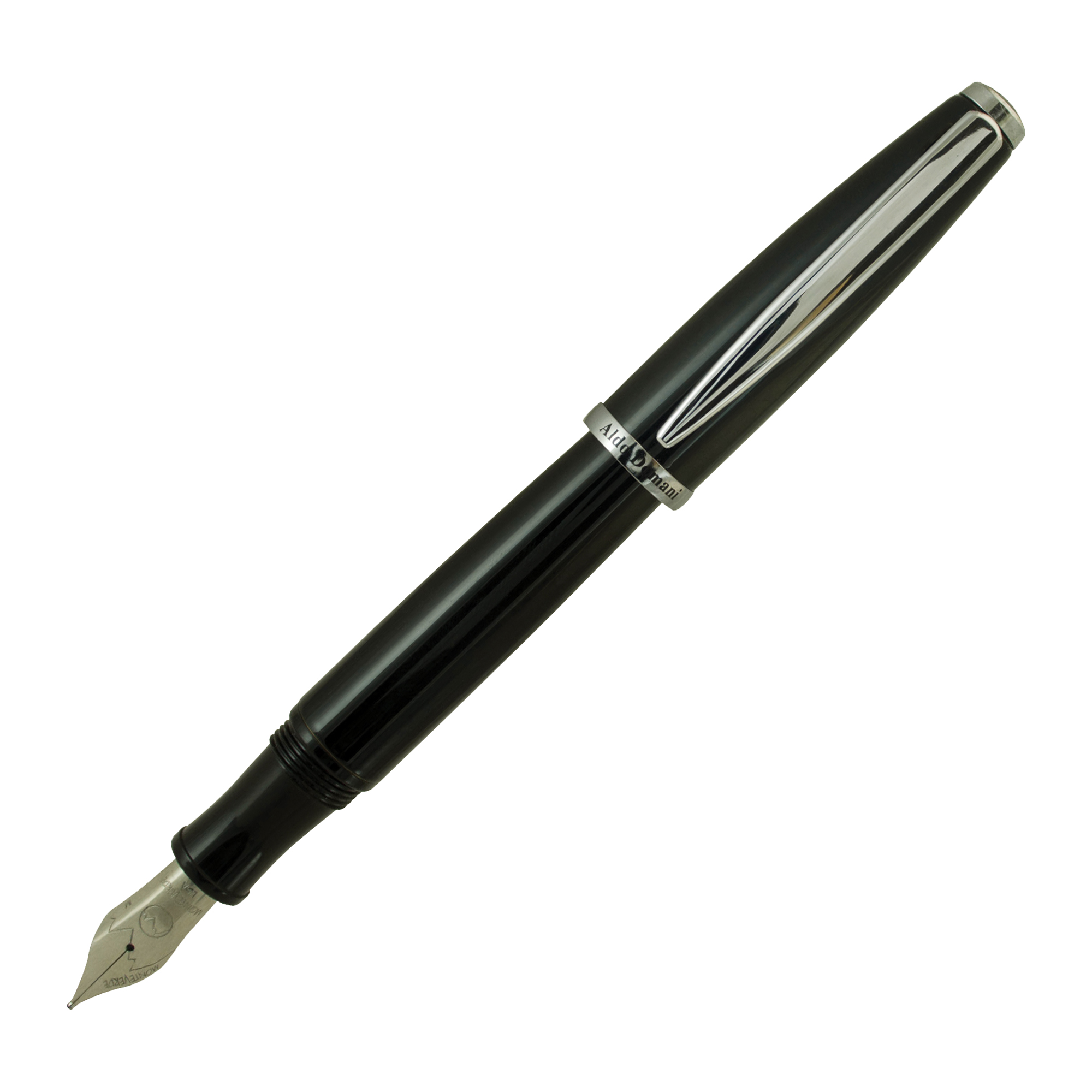 Penna stilografica Aldo Domani - punta M - nero - Monteverde