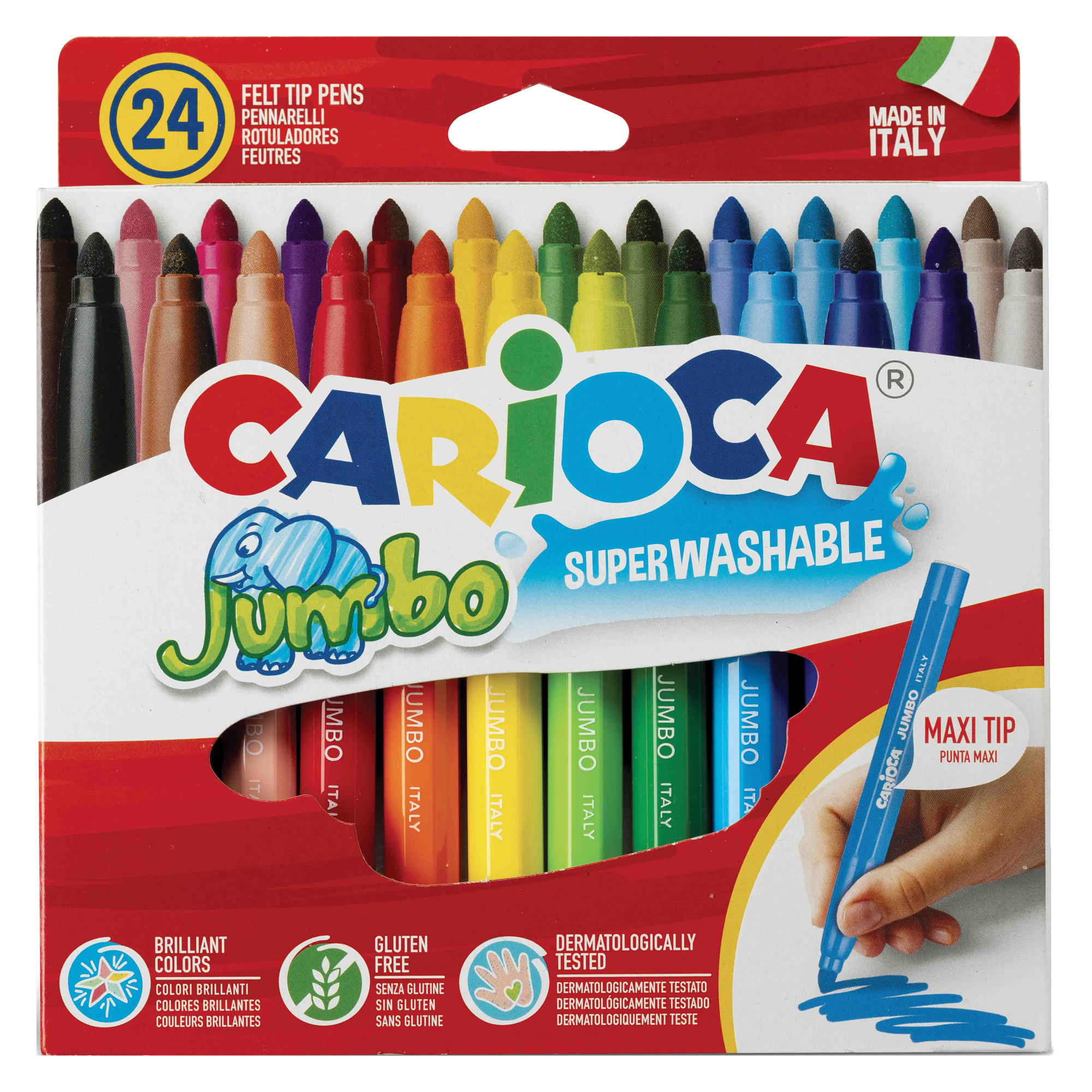 Pennarelli Jumbo - punta 6,0mm - colori assortiti …