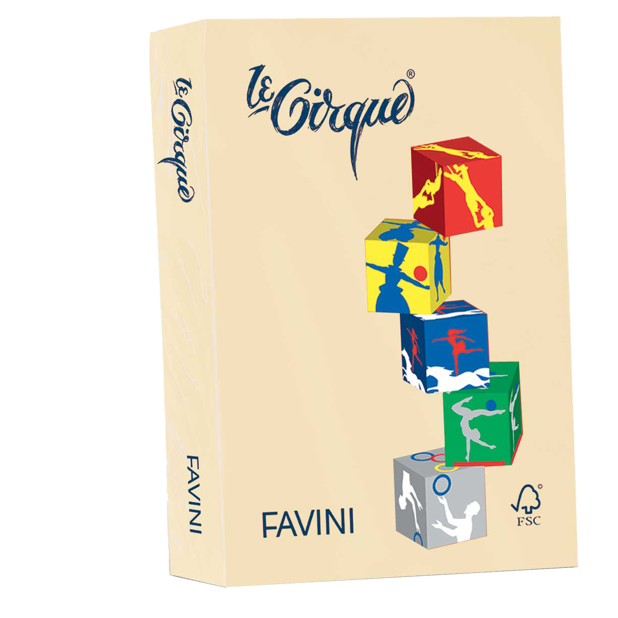 Carta Le Cirque - A3 - 80 gr - camoscio pastello 105 - Favini - conf. 500 fogli