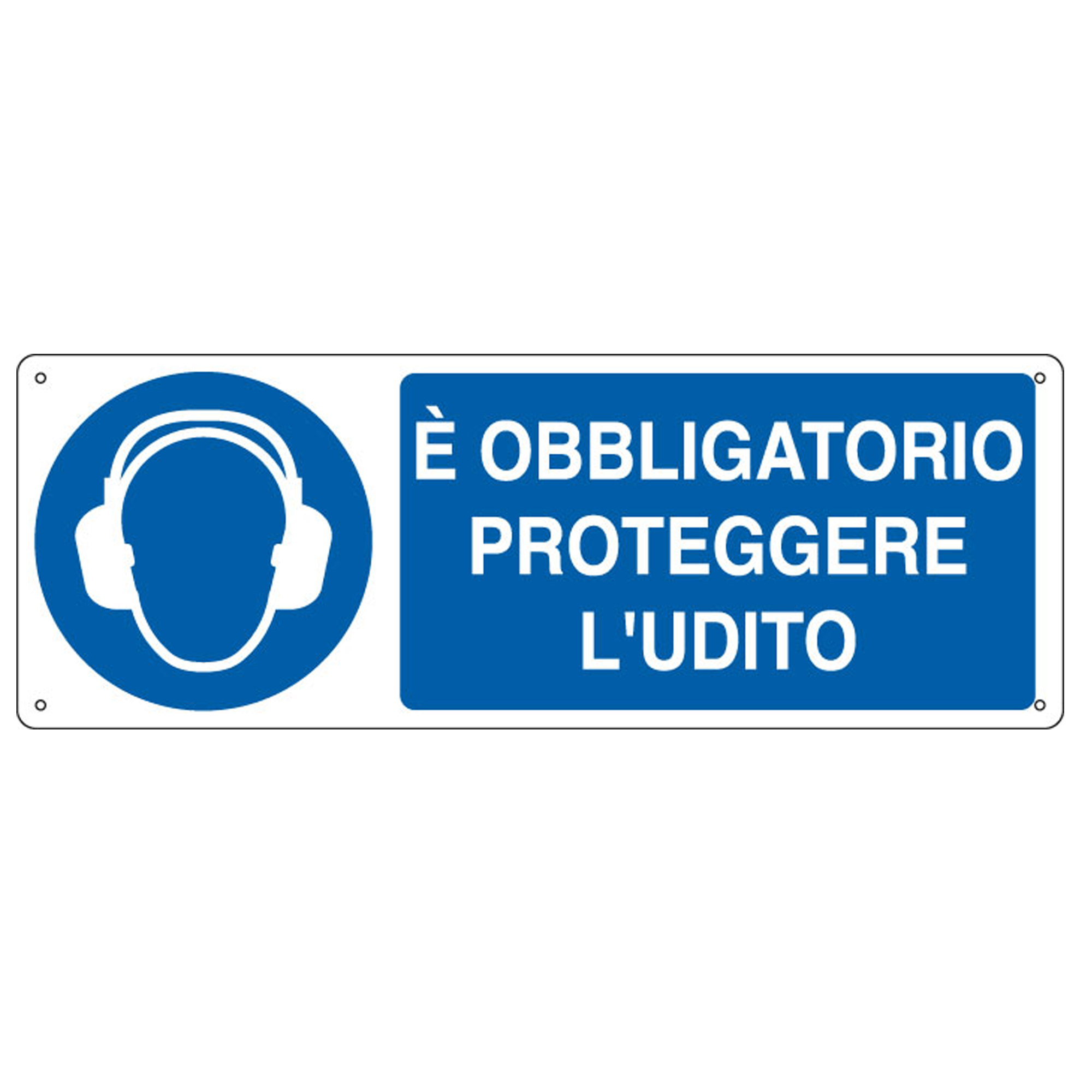 Cartello segnalatore - 35x12,5 cm - E' OBBLIGATORIO …