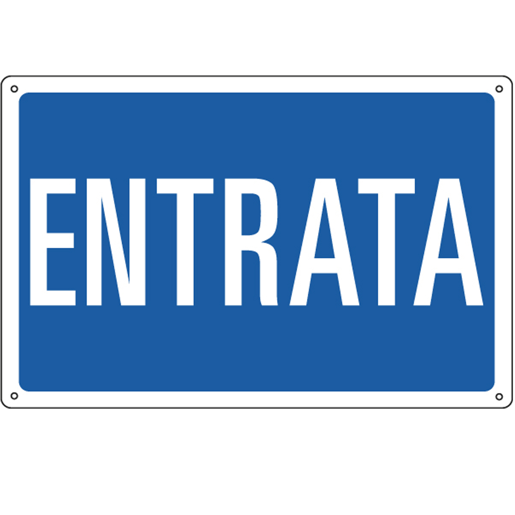 Cartello segnalatore - 30x20 cm - ENTRATA - …