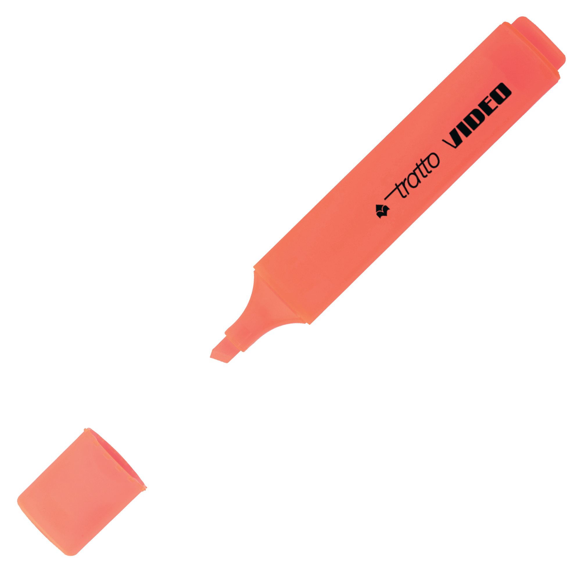 Evidenziatore Tratto Video - punta a scalpello - tratto da 1,0-5,0mm - rosso - Tratto