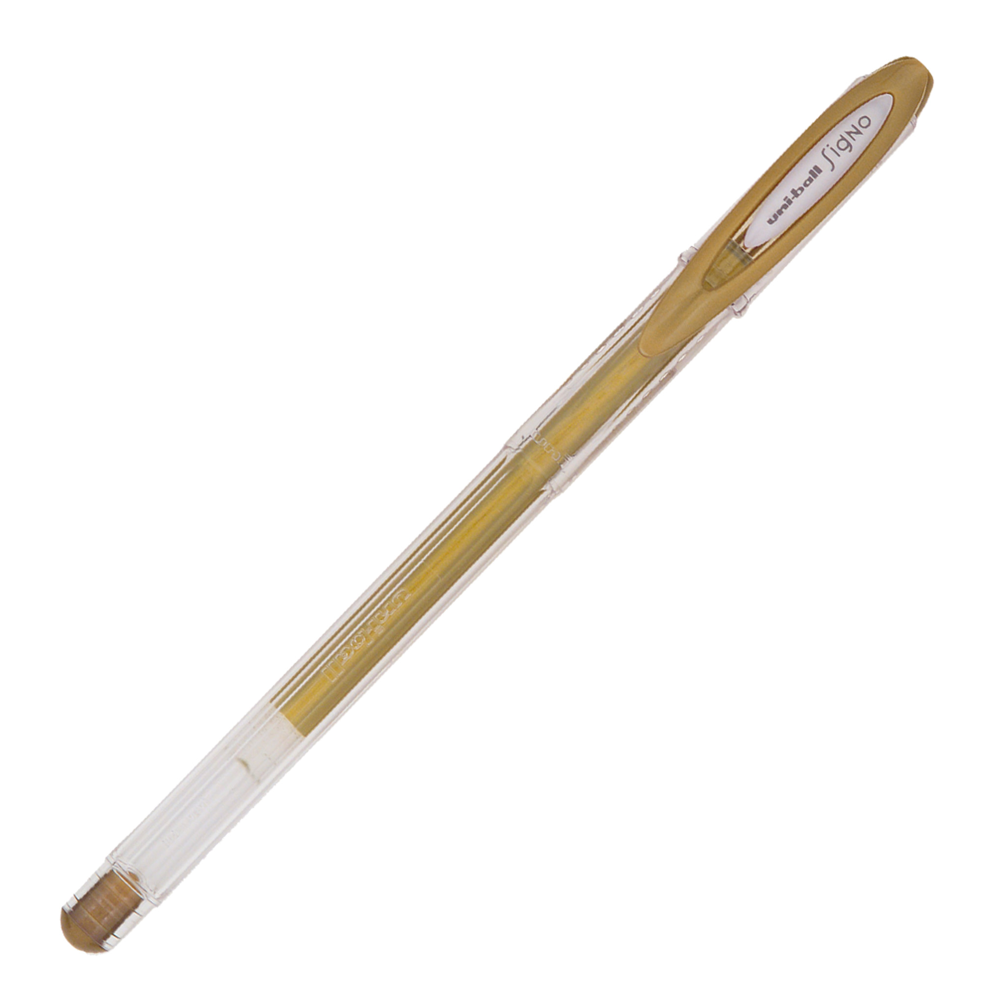 Penna a sfera gel con cappuccio Uni Ball Signo M120 - punta 0,8mm - oro - Uni Mitsubishi