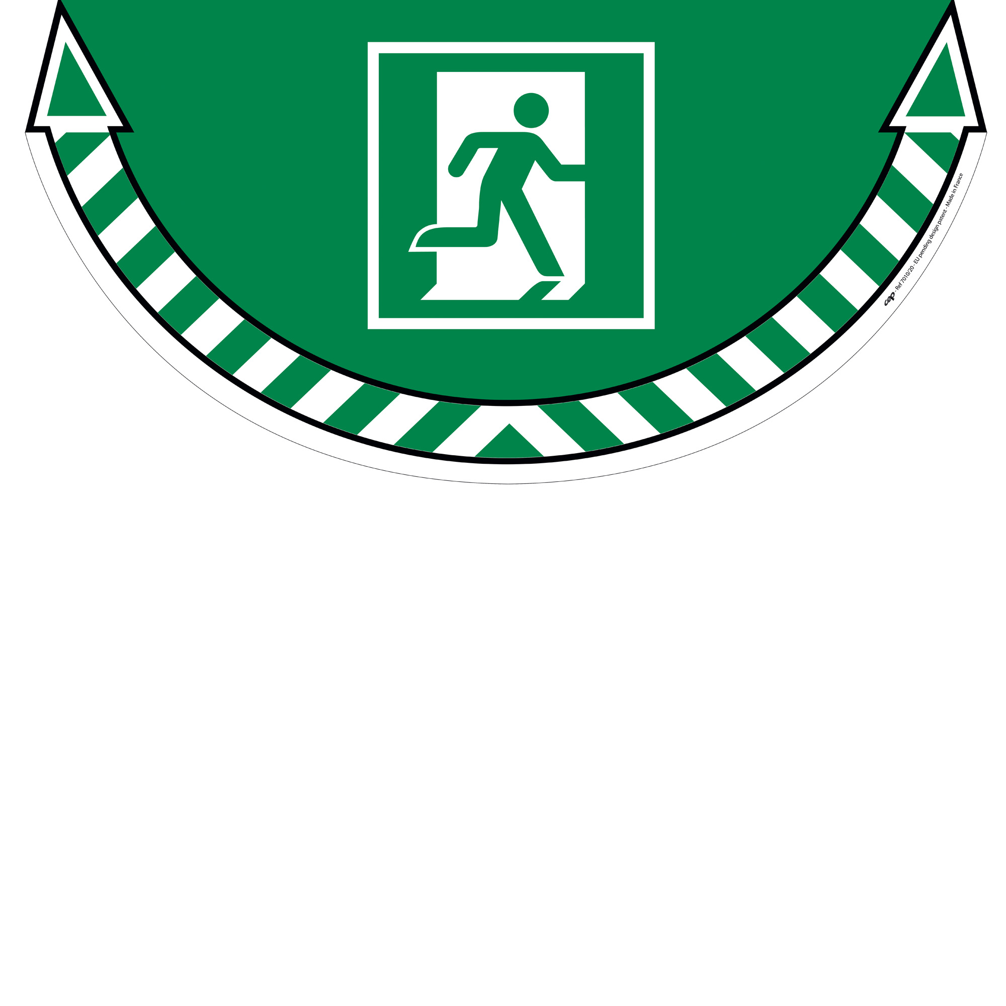 Adesivo segnalatore Take Care - da terra - …
