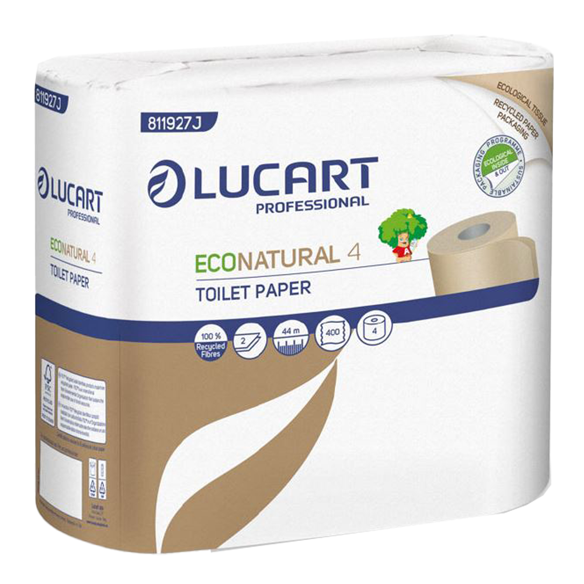 Carta igienica Lucart EcoNatural 4 2 veli 4 …