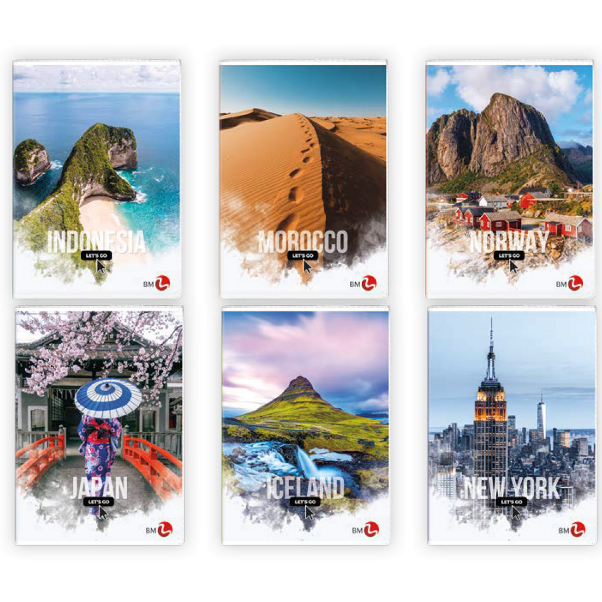 Maxiquaderno Travel fantasia - A4 - 5mm - 40+2 fogli - 80gr - BM