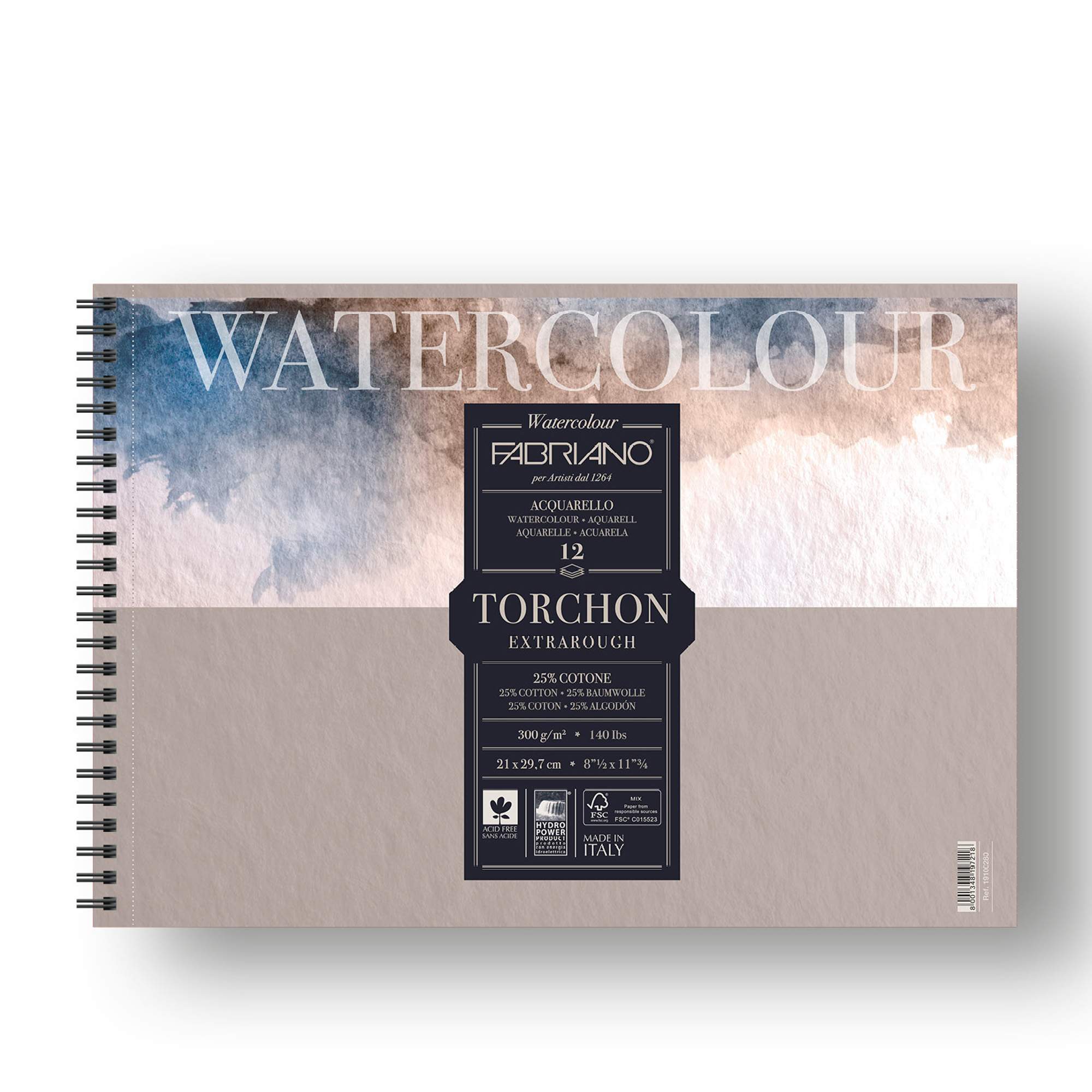 Blocco Watercolour Torchon - A4 - 12 fogli …