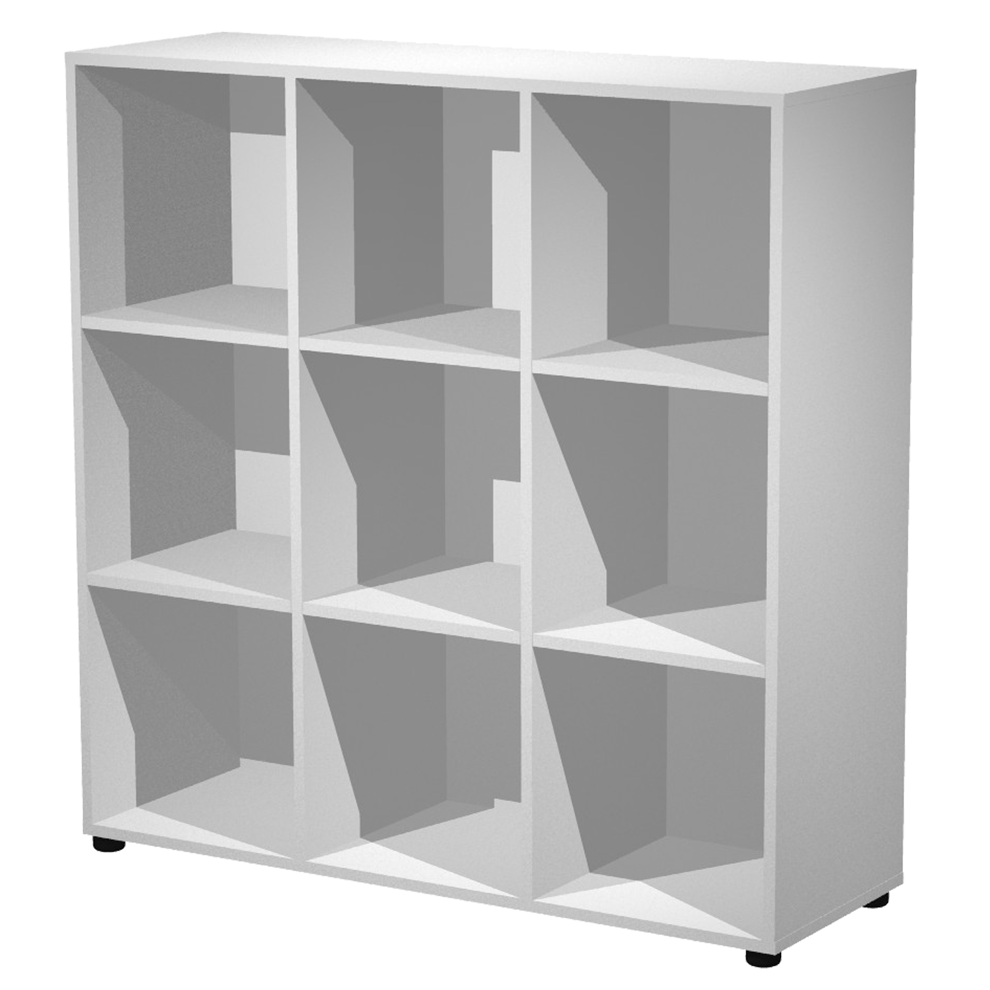 Contenitore Maxi Rainbow - 9 caselle a giorno - 119 x 40 x 120,6 cm - grigio