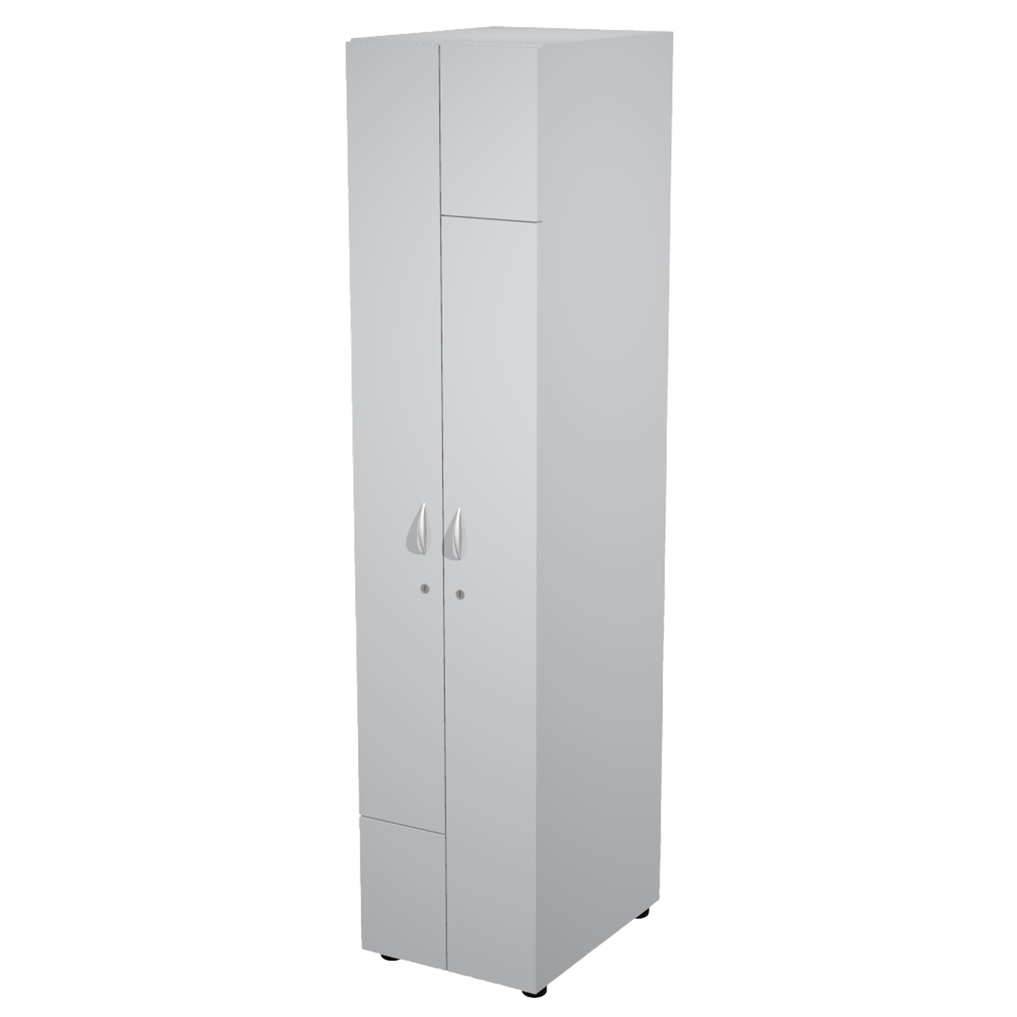 Armadio guardaroba - 2 ante - 40 x 52 x 185 cm - grigio