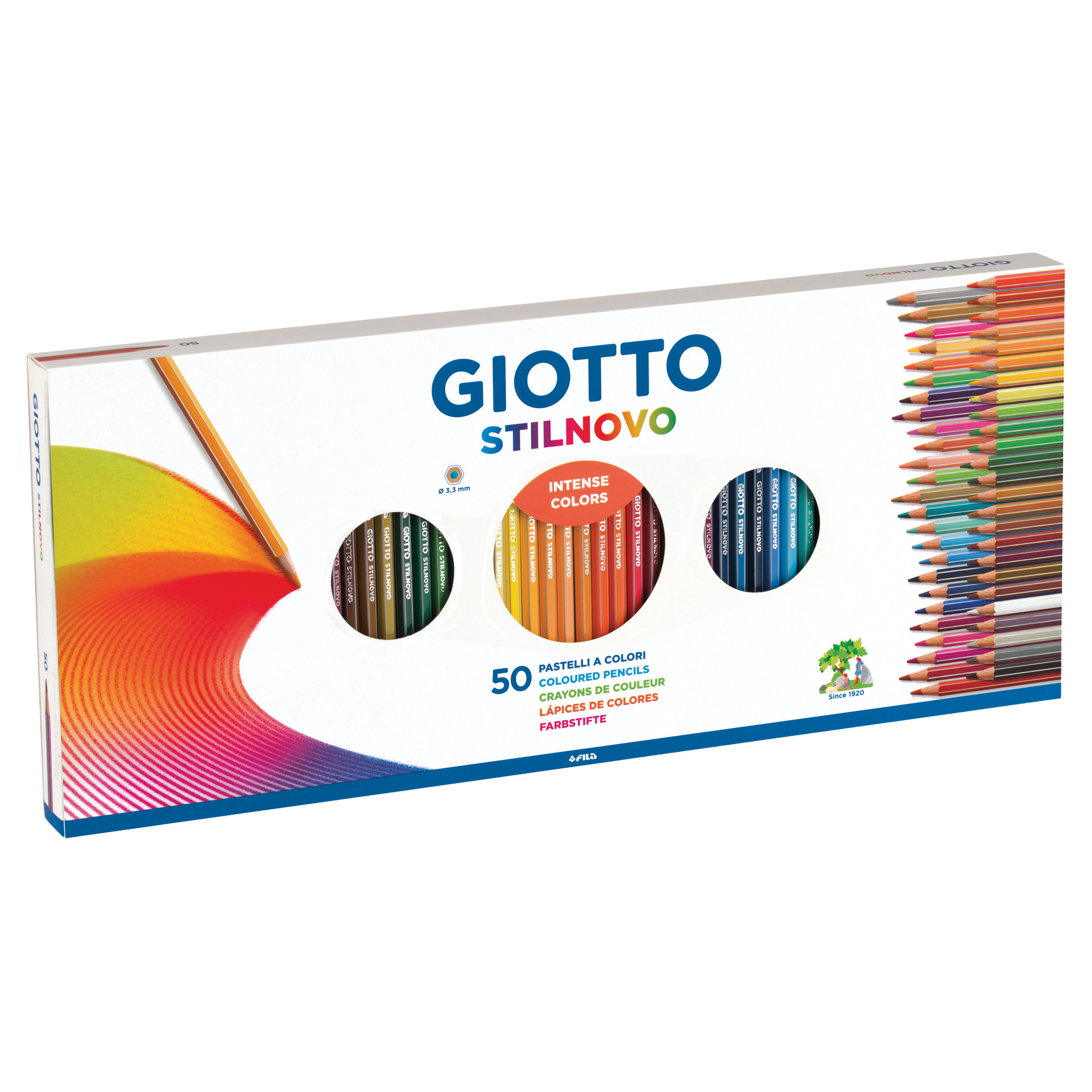 Pastelli Stilnovo - diametro mina 3,3 mm - Giotto - astuccio 50 pezzi