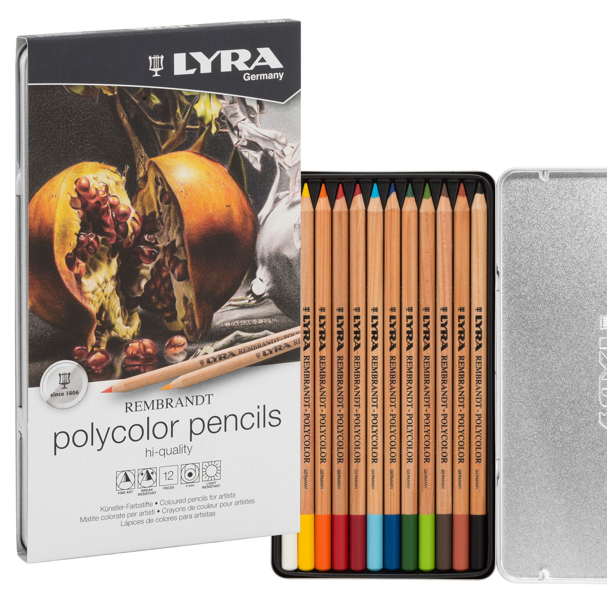 Pastelli colorati Rembrandt Polycolor - 3,7 mm - …