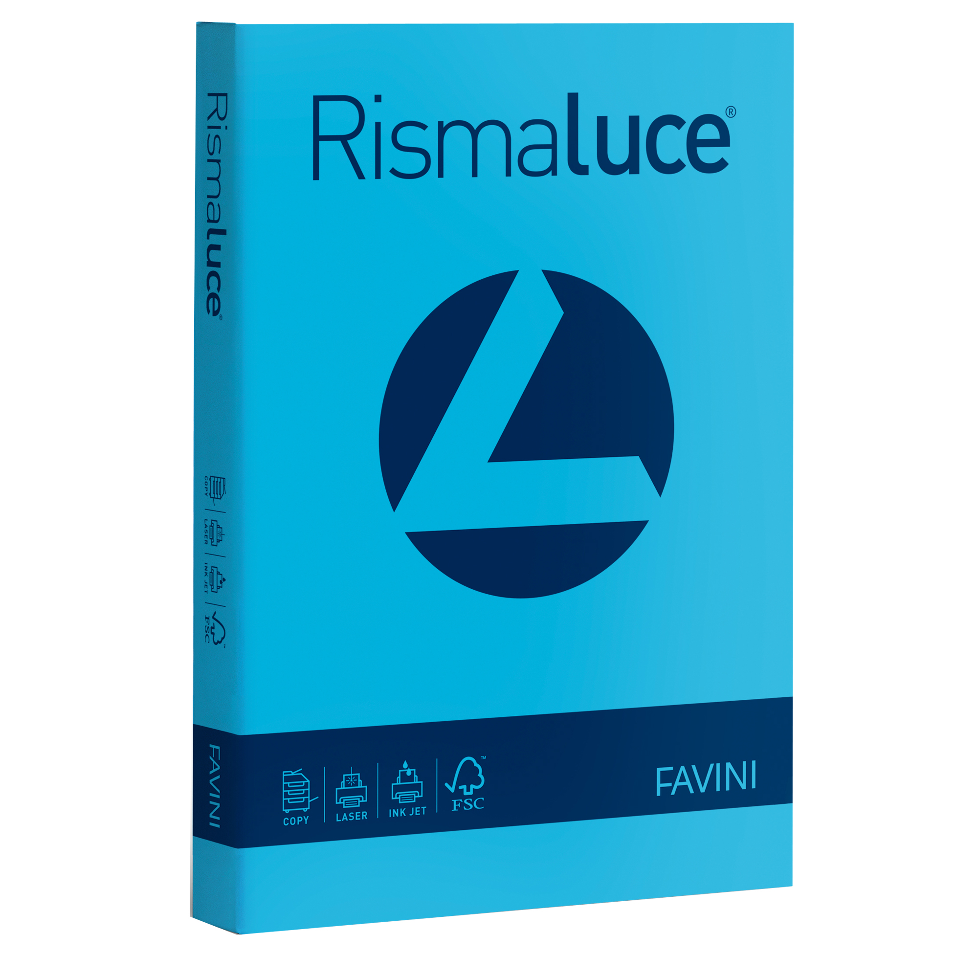 Carta Rismaluce - A4 - 90 gr - azzurro 55 - Favini - conf. 300 fogli