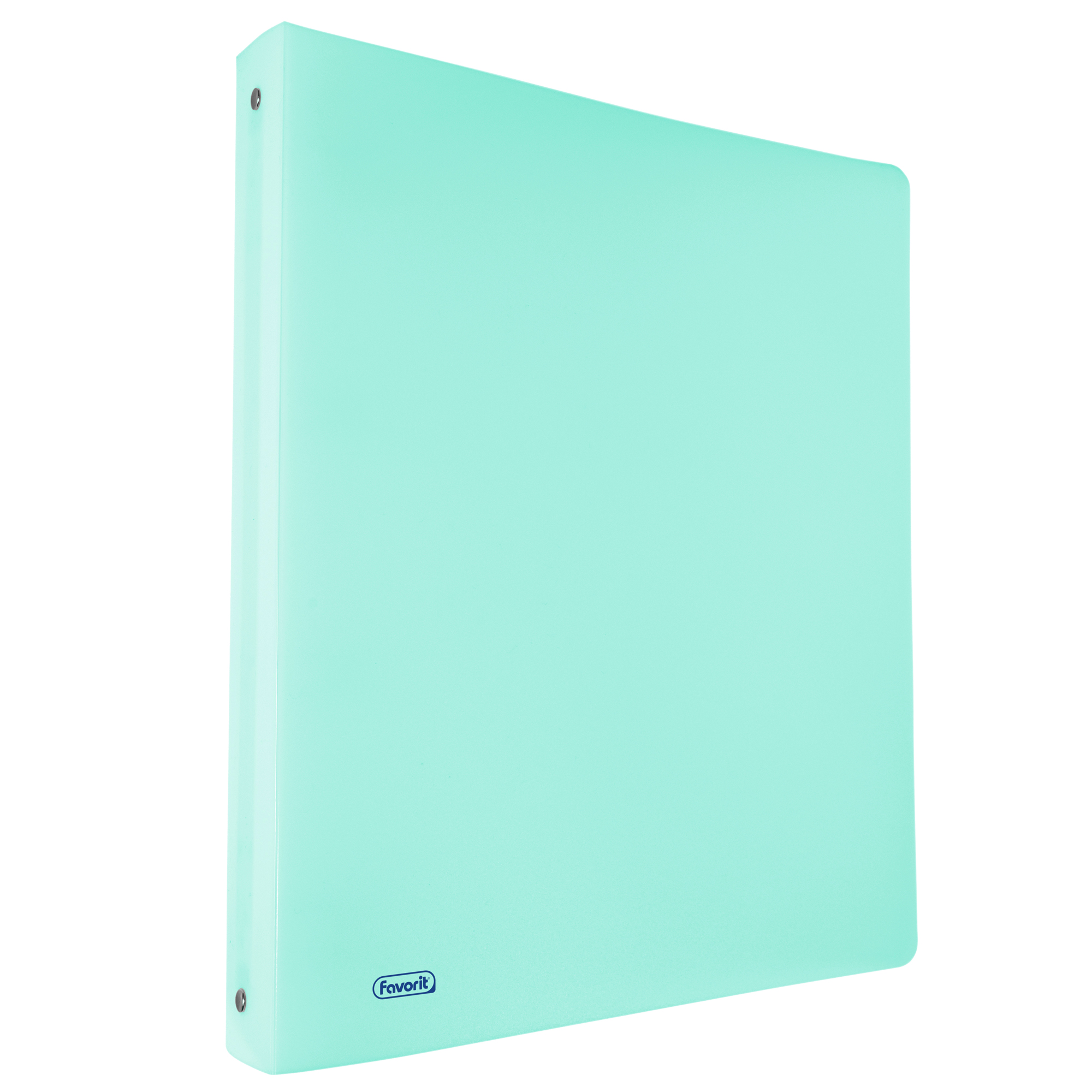 Raccoglitore Pastel - 22 x 30 cm - 4 anelli tondi 15 mm - PP - celeste - Favorit