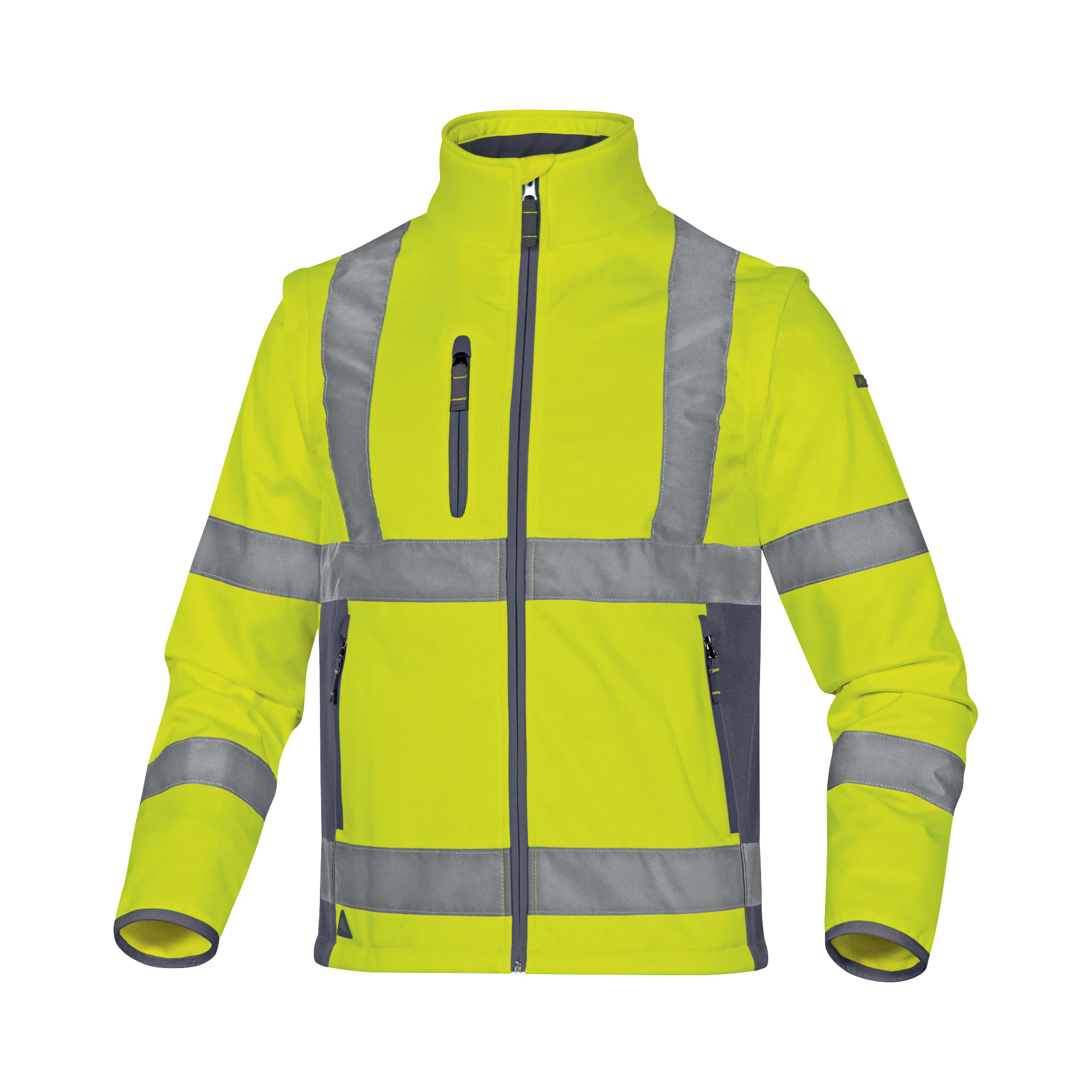 Giacca Softshell Moonlight 2 alta visibilità - poliestere - taglia M - giallo fluo - Deltaplus