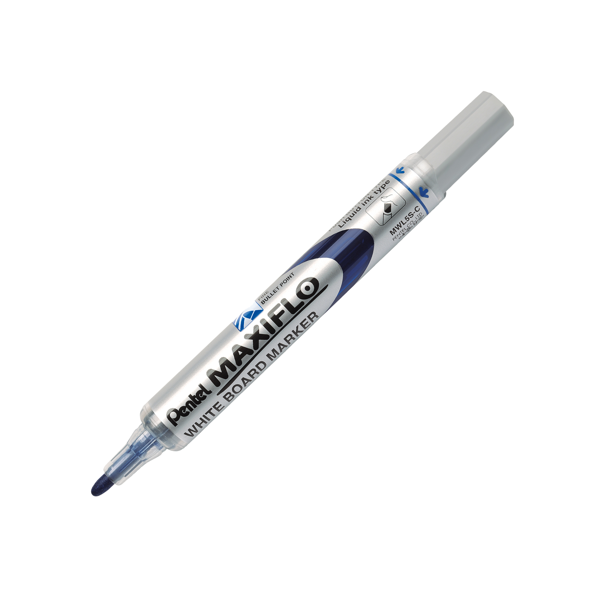 Marcatore per lavagna Maxiflo - punta conica 4 mm - blu - Pentel