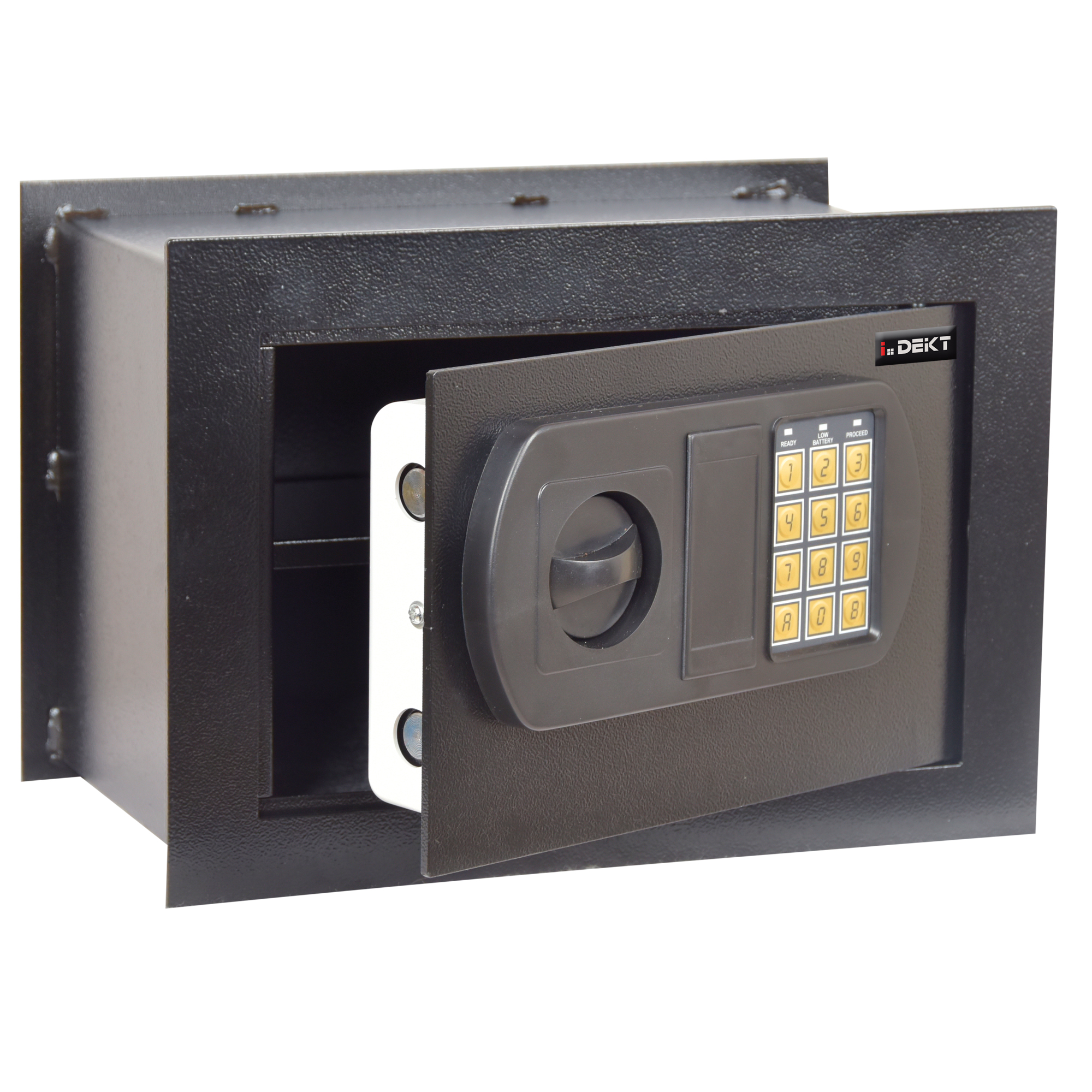 Cassaforte da muro - serratura elettronica - 33 x 20 x 23 cm - 9 kg - nero - Iternet