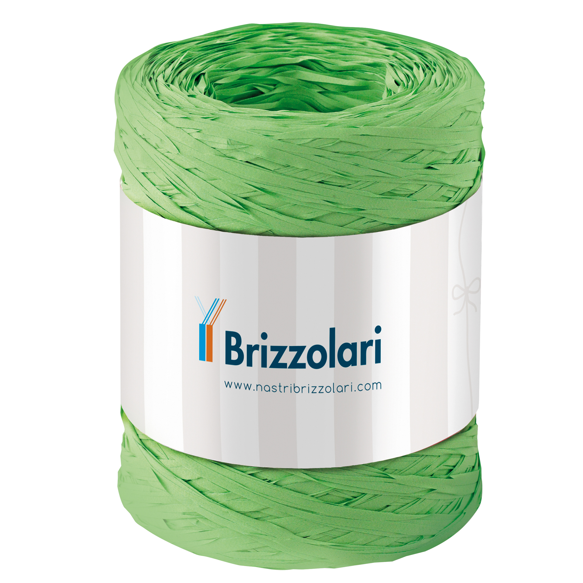 Nastro Rafia sintetica - verde chiaro 10 - 5mmx200mt - Brizzolari