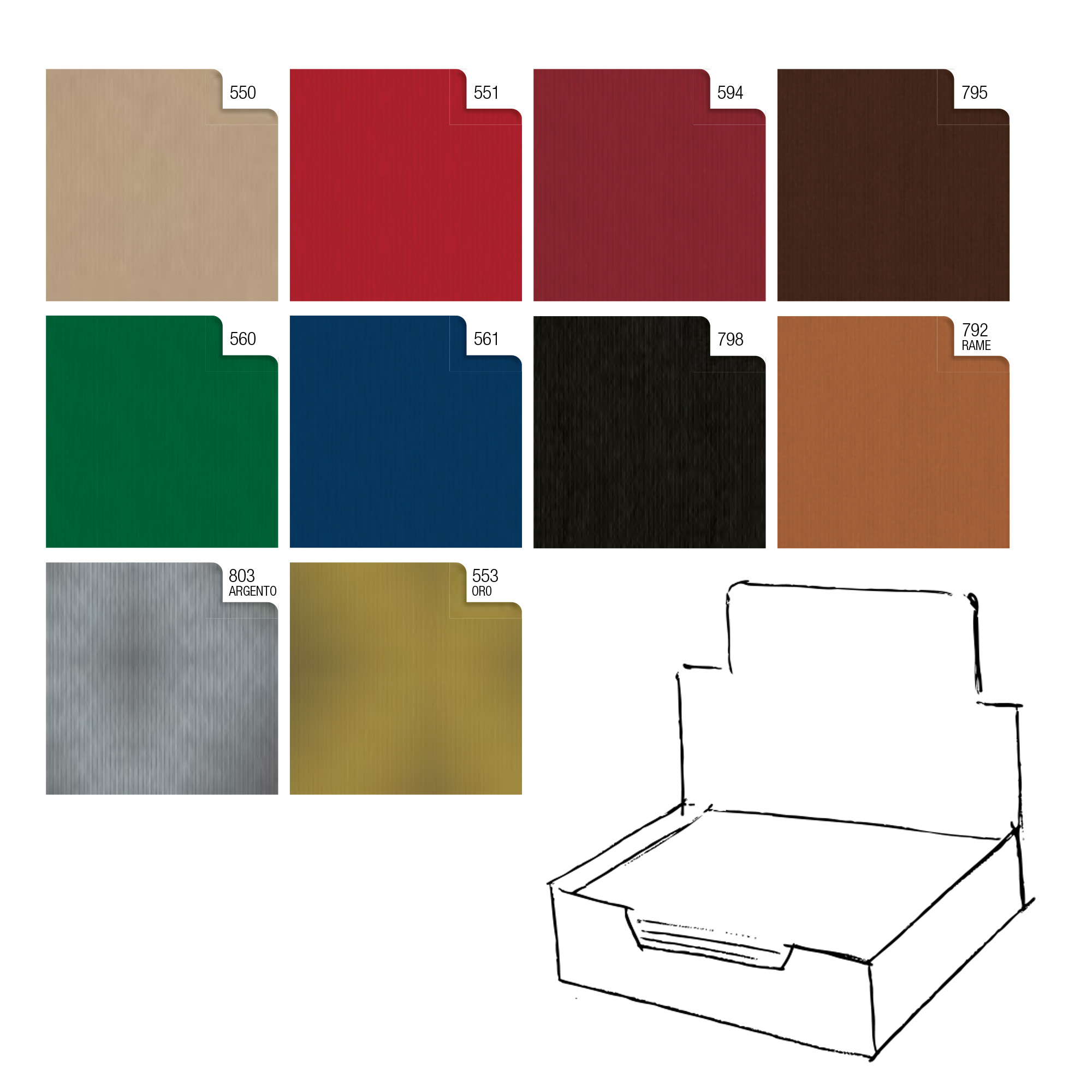 Carta regalo - kraft - Dark - 70 …