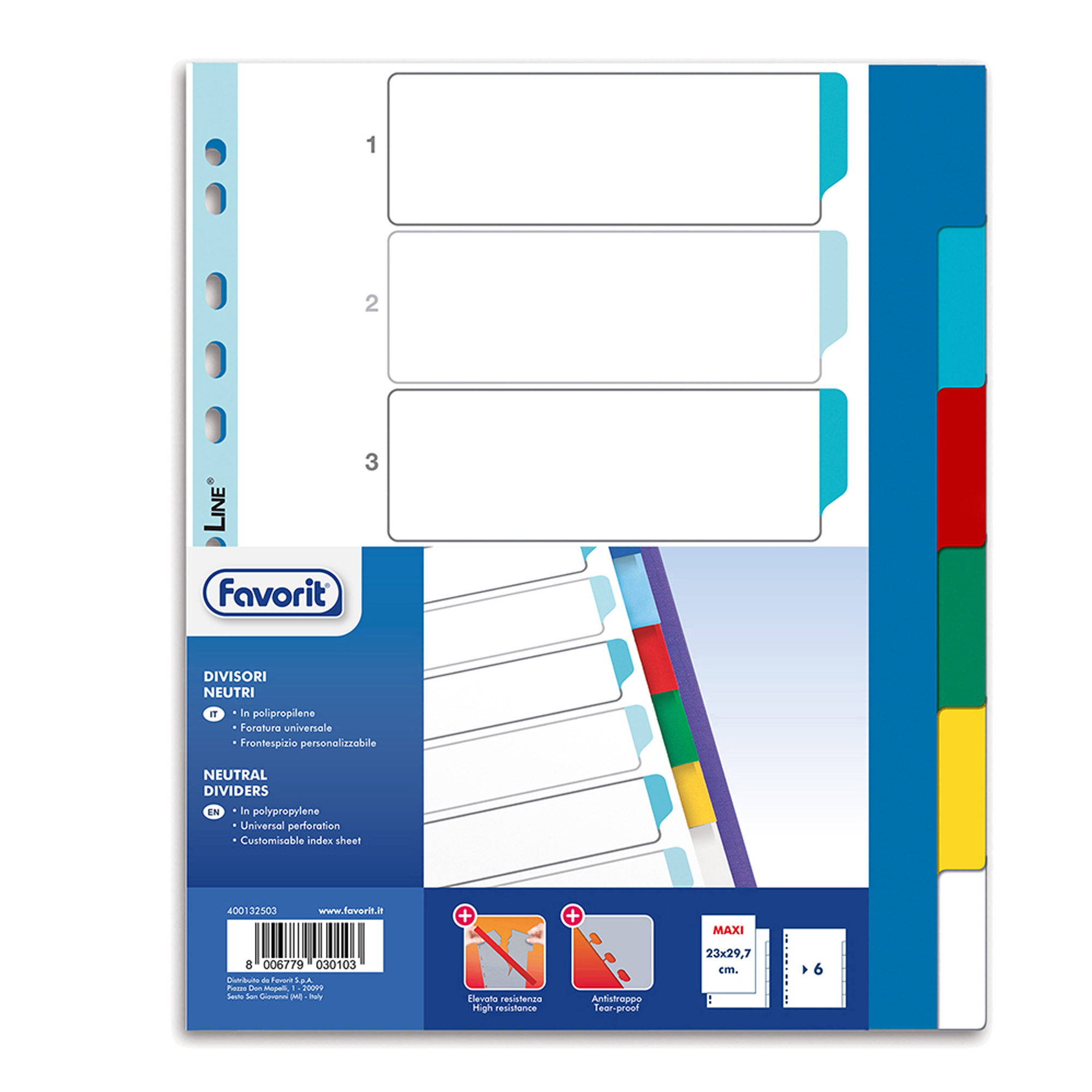 Divisori Neutri a 6 tacche - PP - …