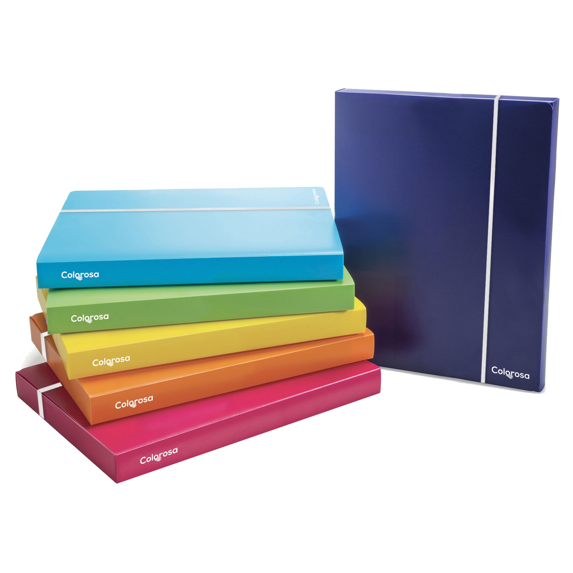 Cartella con elastico - PP - colori assortiti …