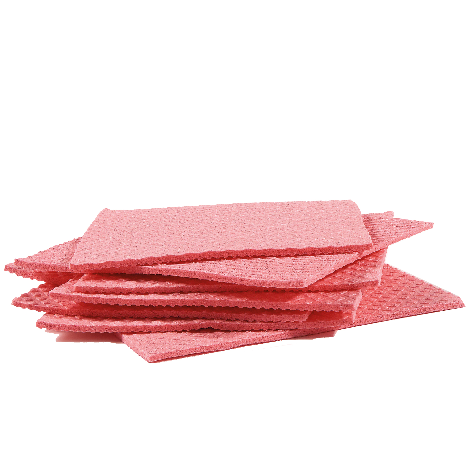 Pannospugna Aquos - 18 x 20 cm - rosso - PerfettoFactory - conf. 10 pezzi