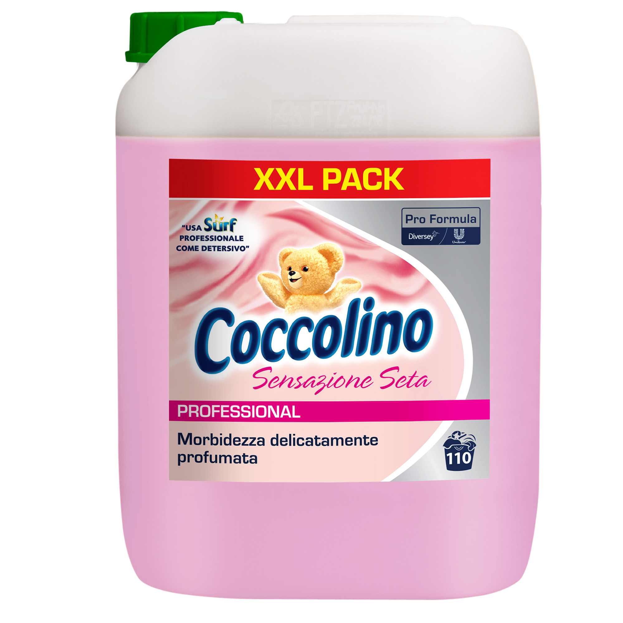 Ammorbidente lavatrice - profumo sensazione seta - 10 L - Coccolino