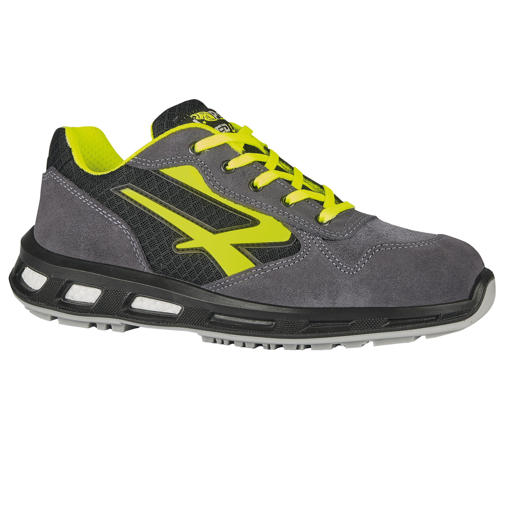 Calzatura di sicurezza Yellow S1P SRC - nylon/pelle scamosciata - grigio/giallo - taglia 36 - U-Power