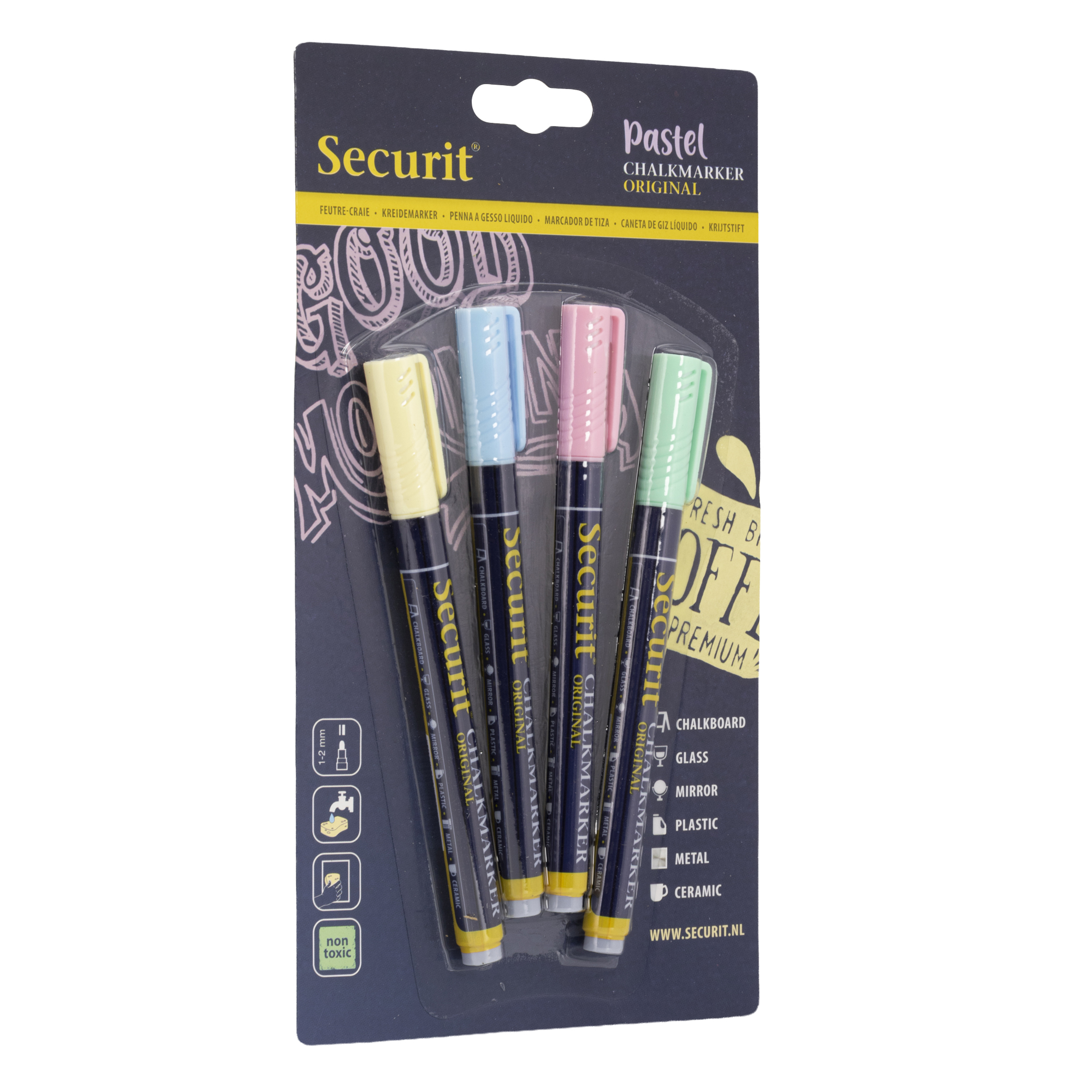 Marcatore a gesso liquido - punta fine da …