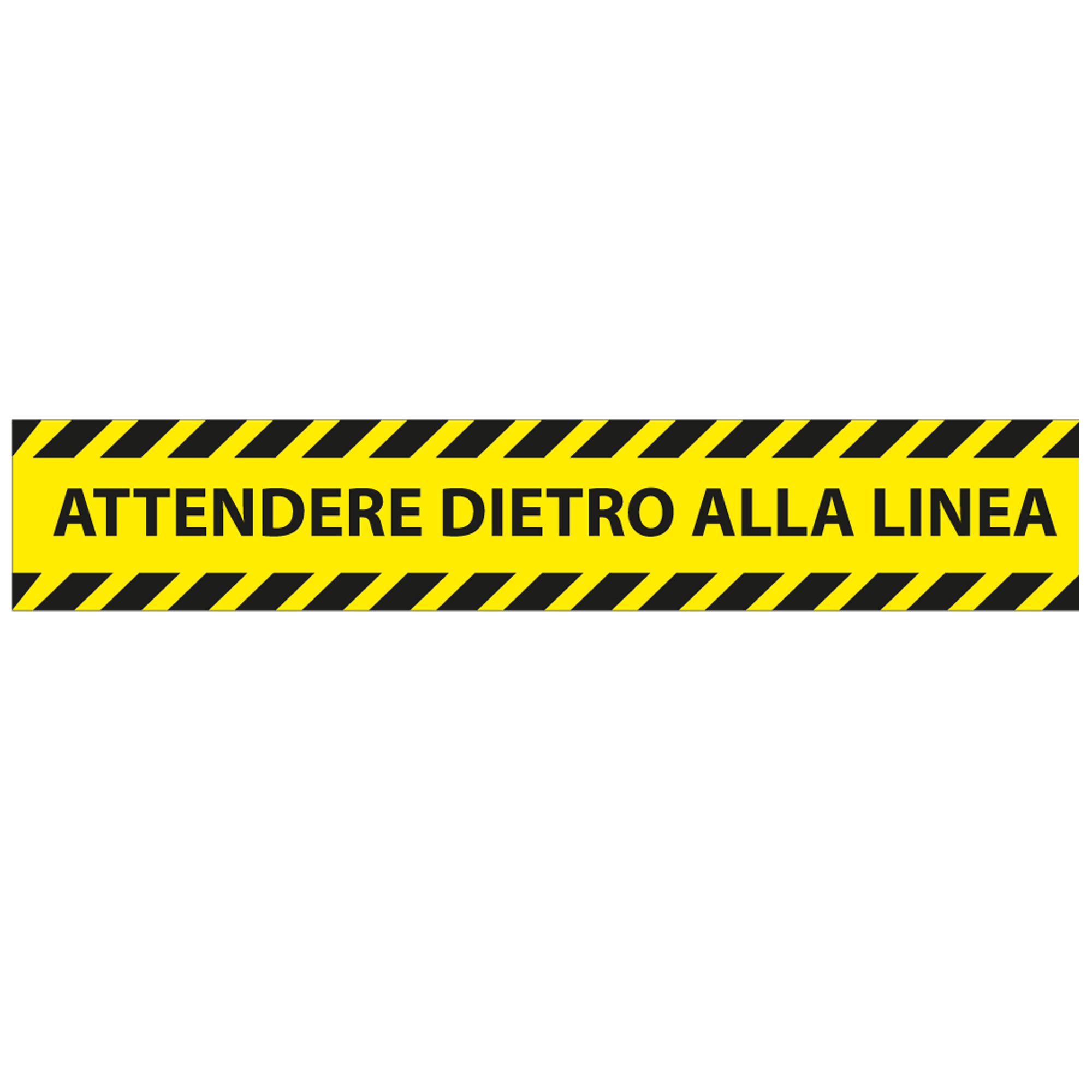 Adesivo da terra - "attendere dietro alla linea" …