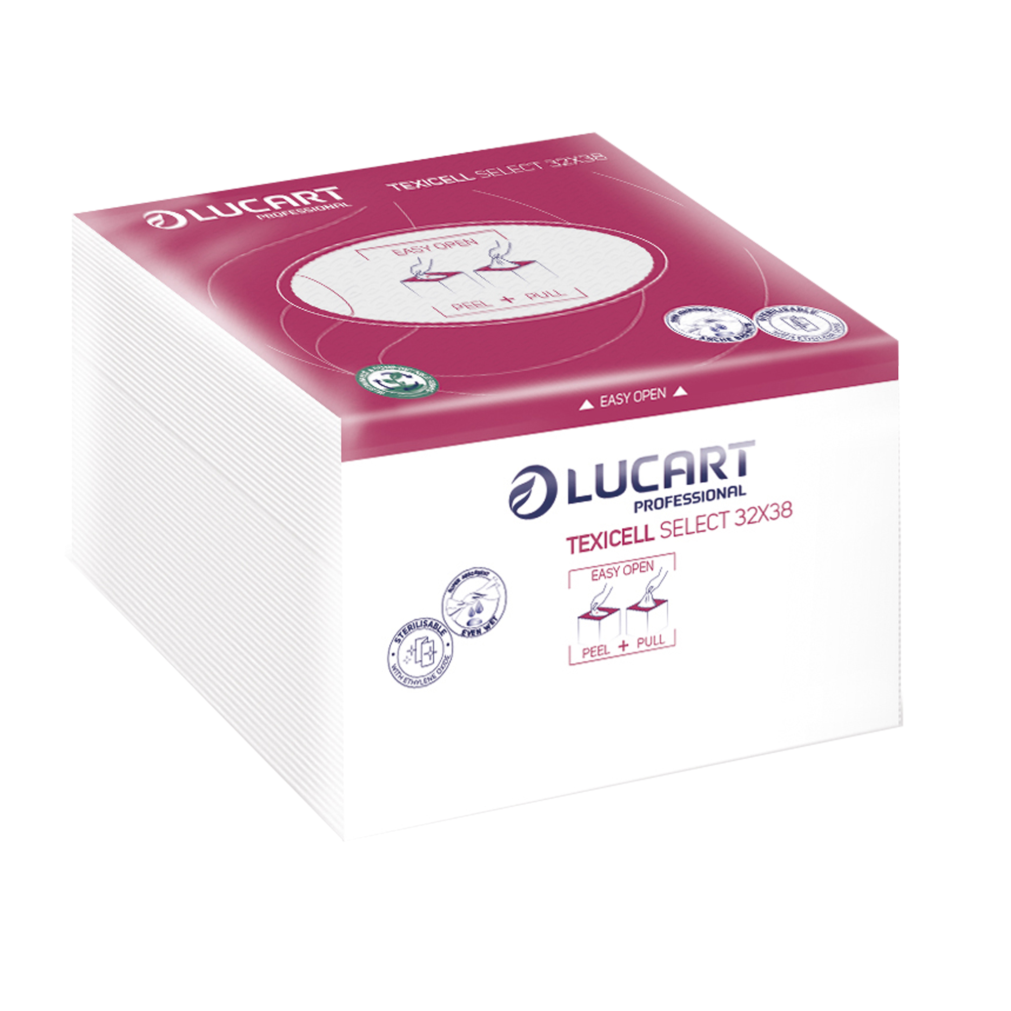 Panni multiuso Texicell Select - 32x38 cm - Lucart - conf. 55 pezzi