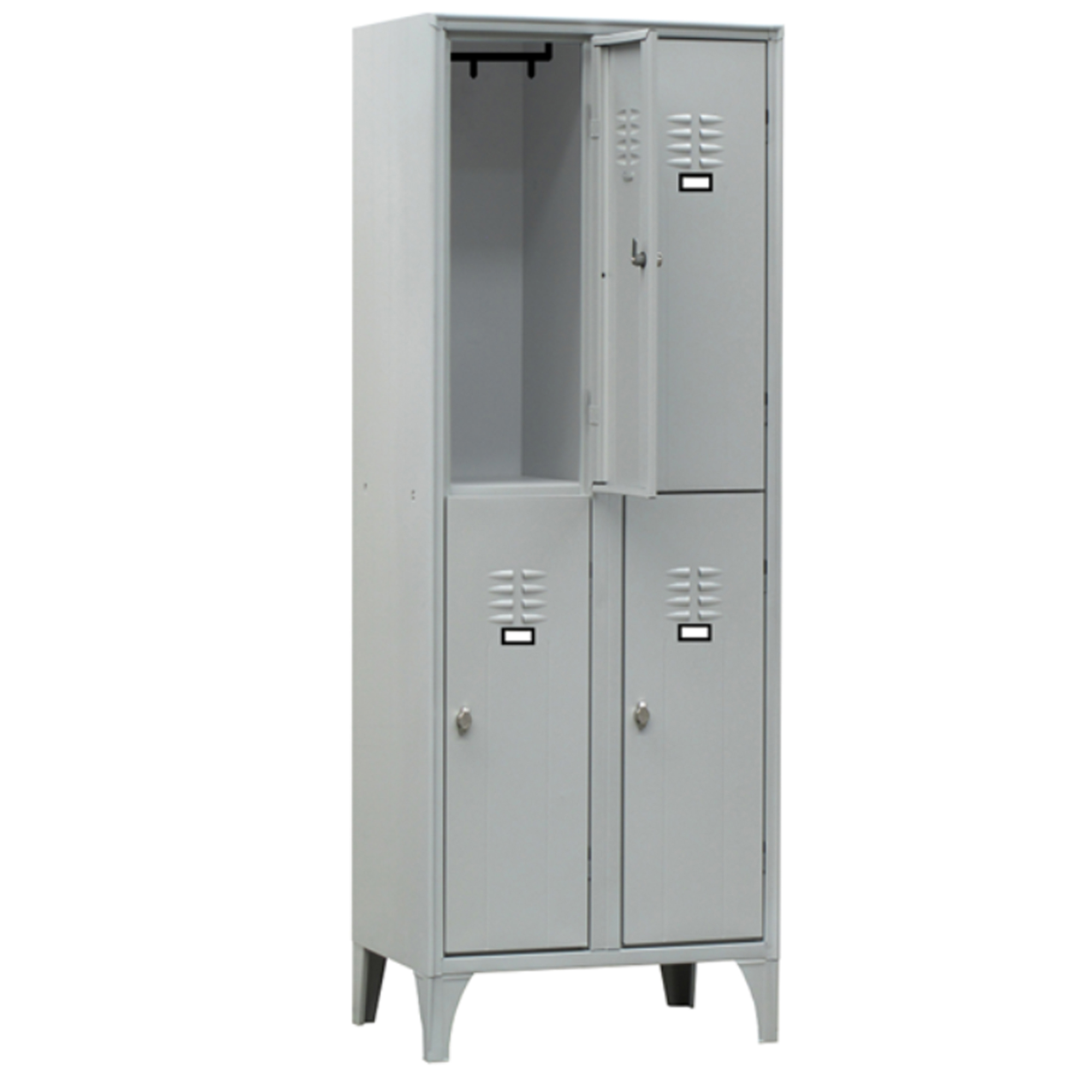 Armadio spogliatoio in metallo - 4 vani sovrapposti …