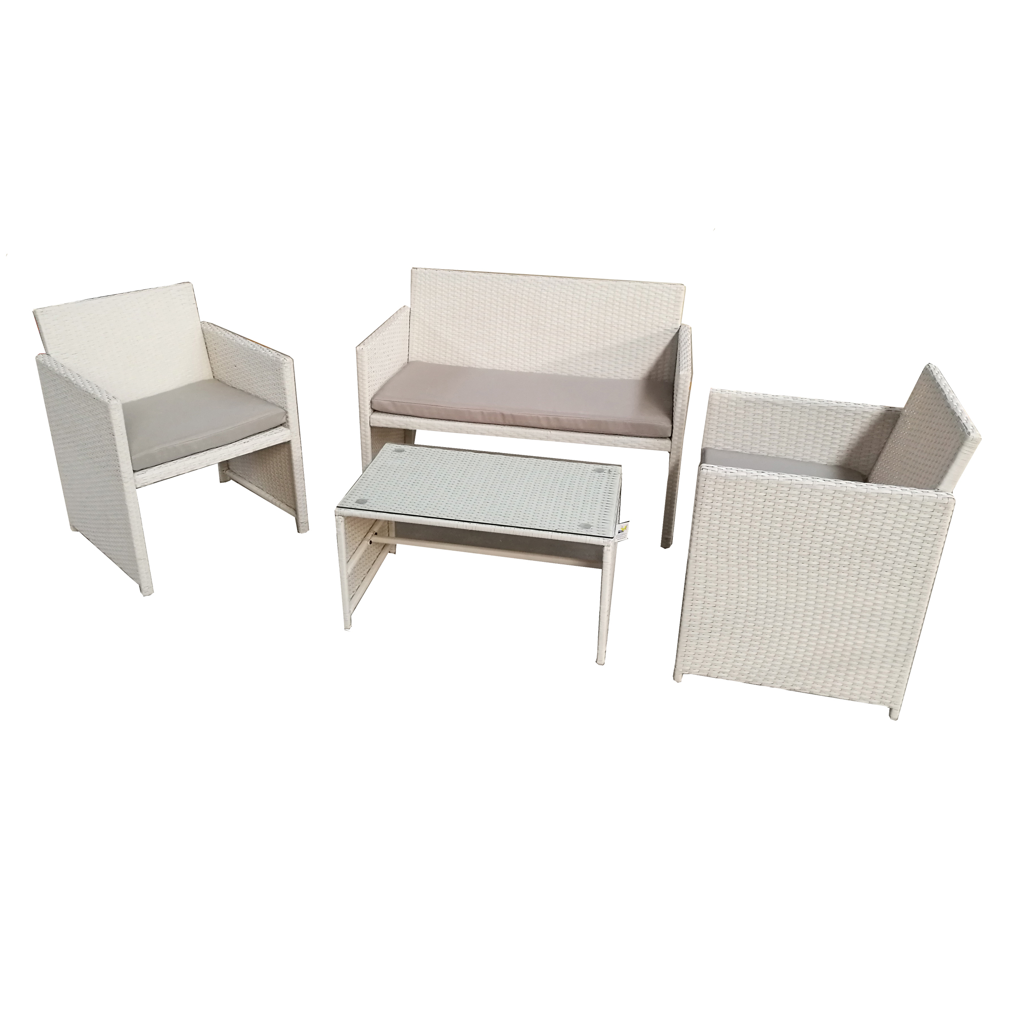 Salotto Valencia - bianco/grigio - Garden Friend - …