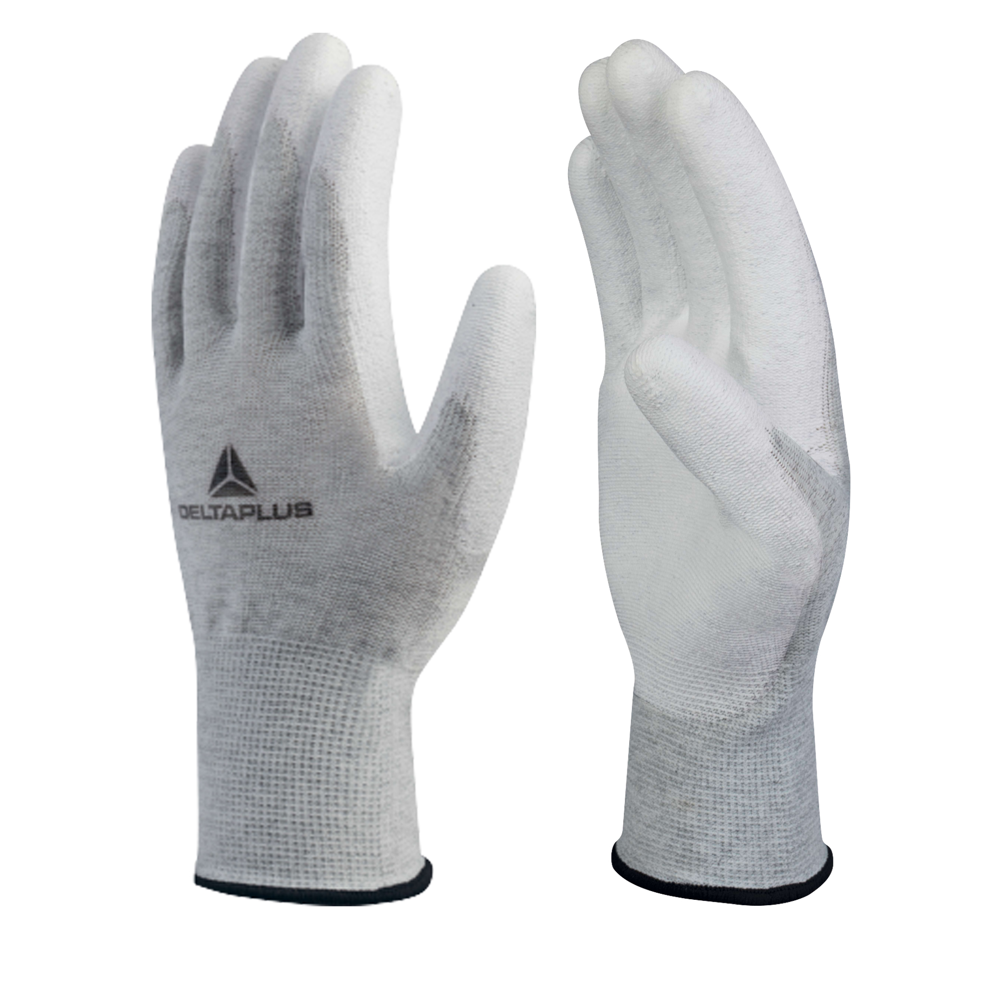 Guanti antistatico VE702PESD - poliestere / carbonio - taglia 09 - bianco - Deltaplus