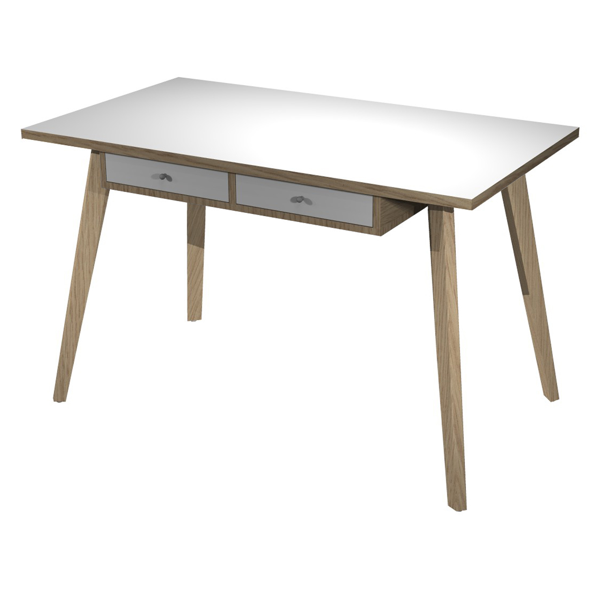 Postazione Home-Office - con sottopiano - gambe in …