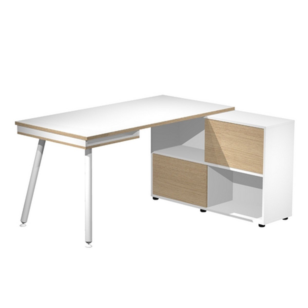 Workstation Maxi - gambe in metallo - 160 …