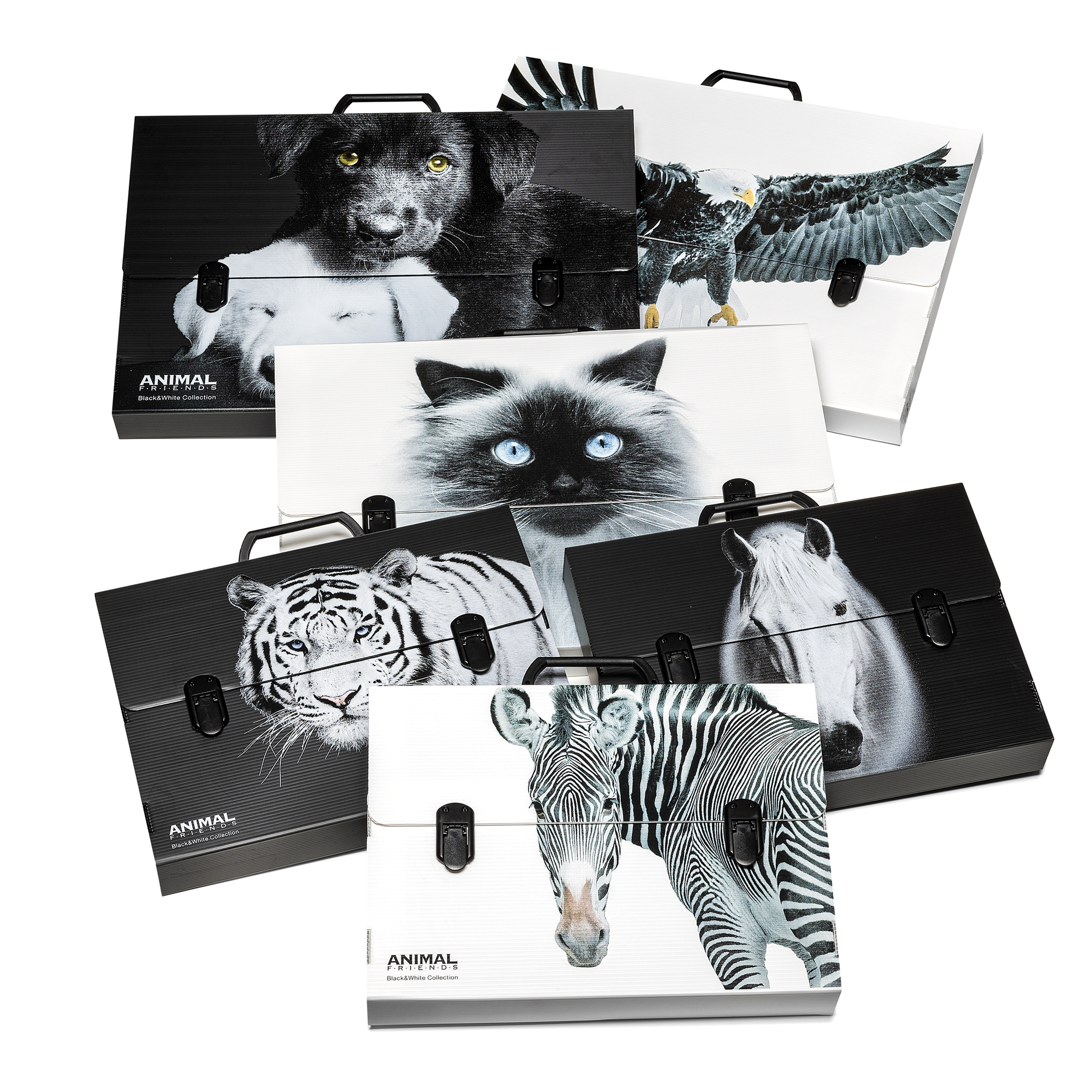 Valigetta polionda Animal Friends - 28 x 38 …