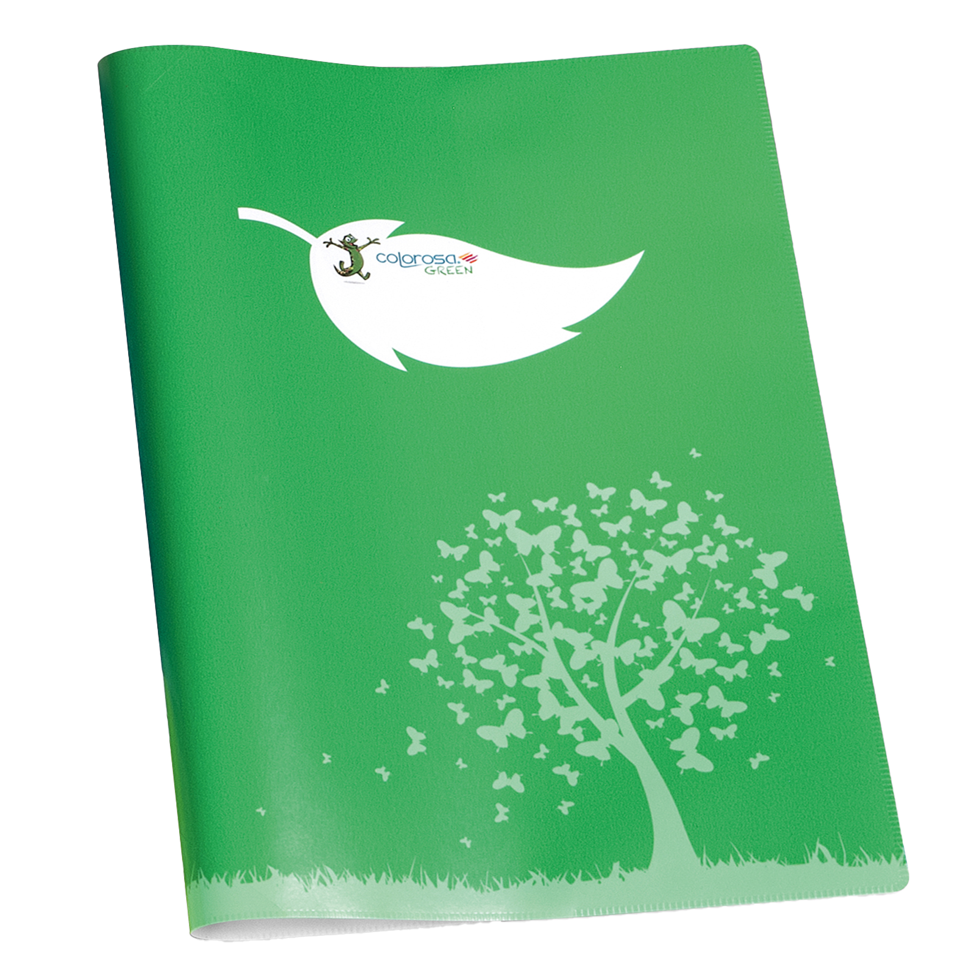 Coprimaxi Green - 21 x 30 cm - carta - 120gr - c/tasche - verde - Colorosa