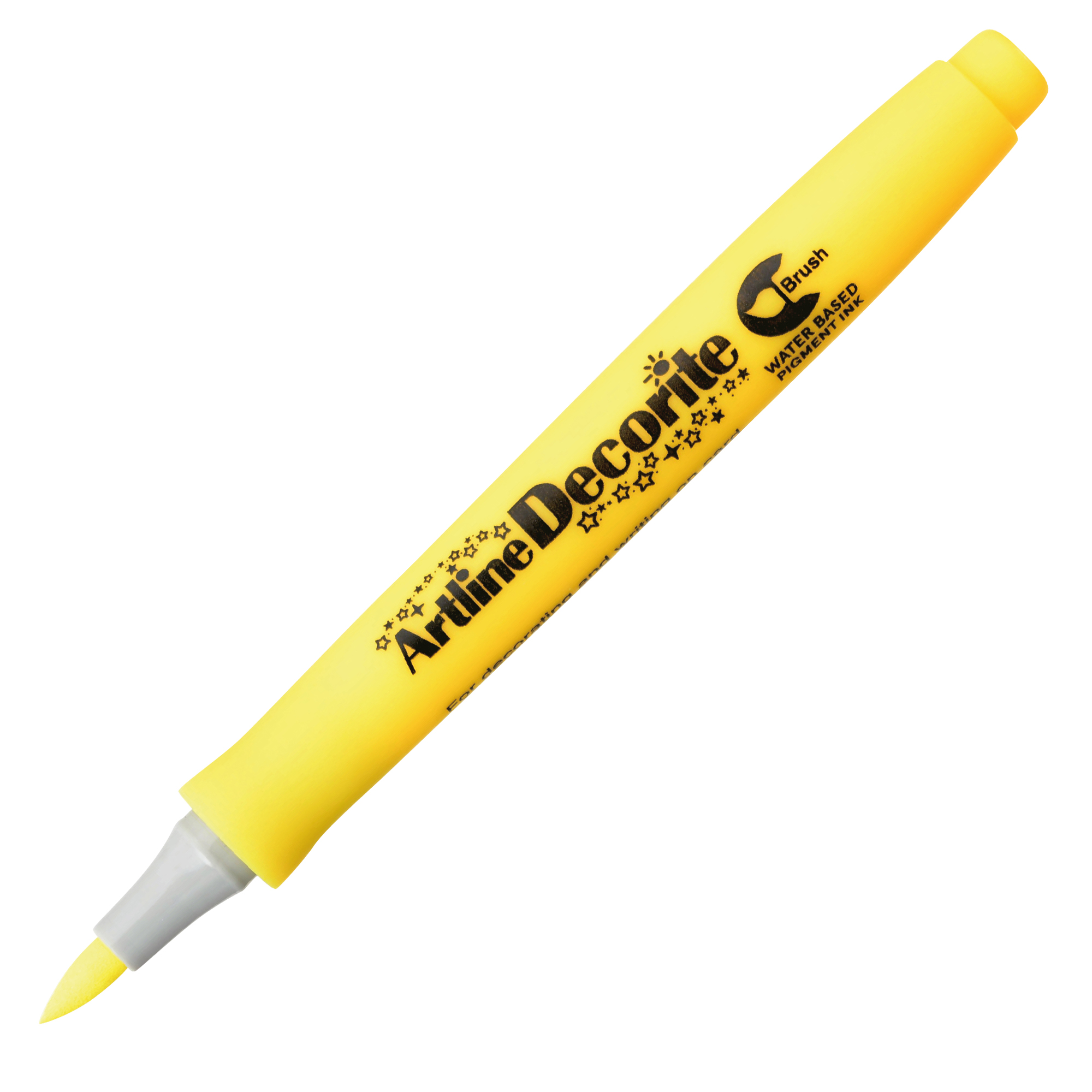 Marcatore Decorite - punta pennello - giallo - …