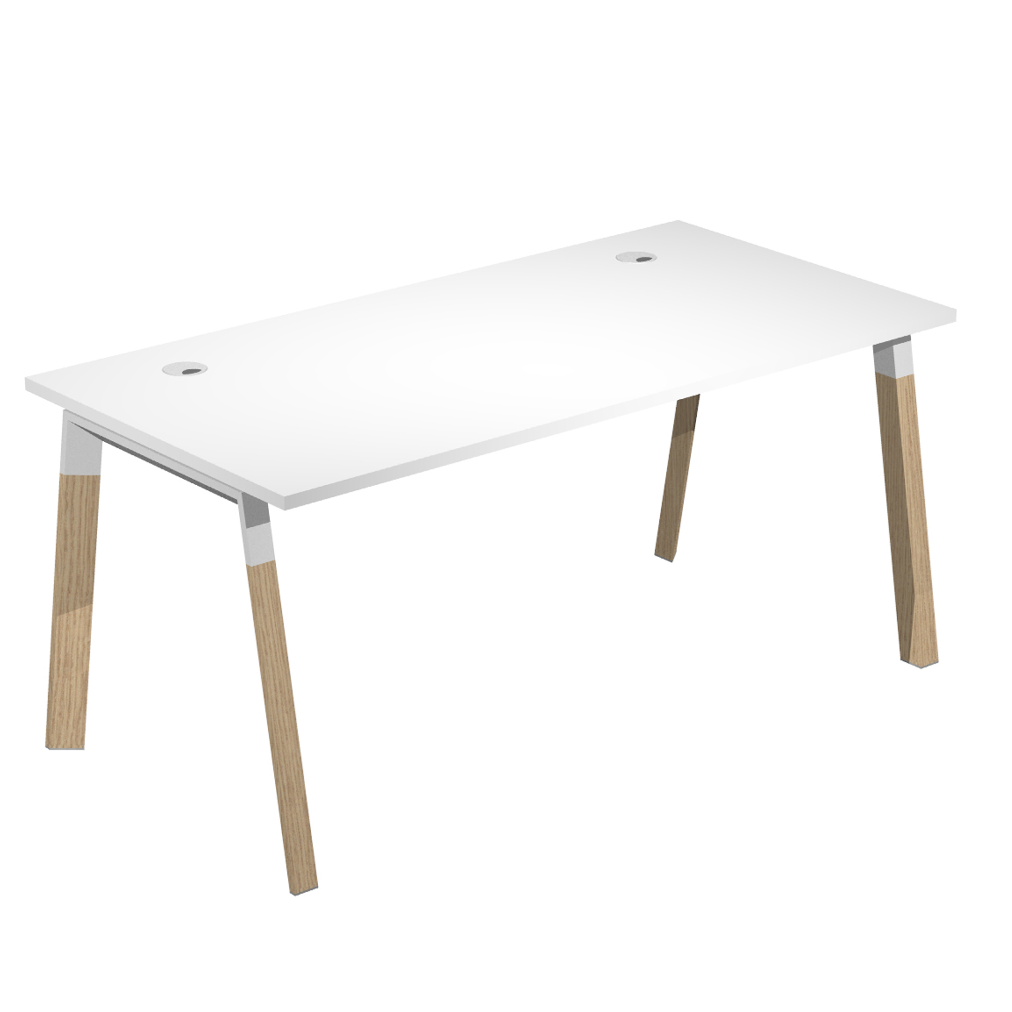 Scrivania Woody Superior - 160 x 80 x 72,5 cm - piano bianco