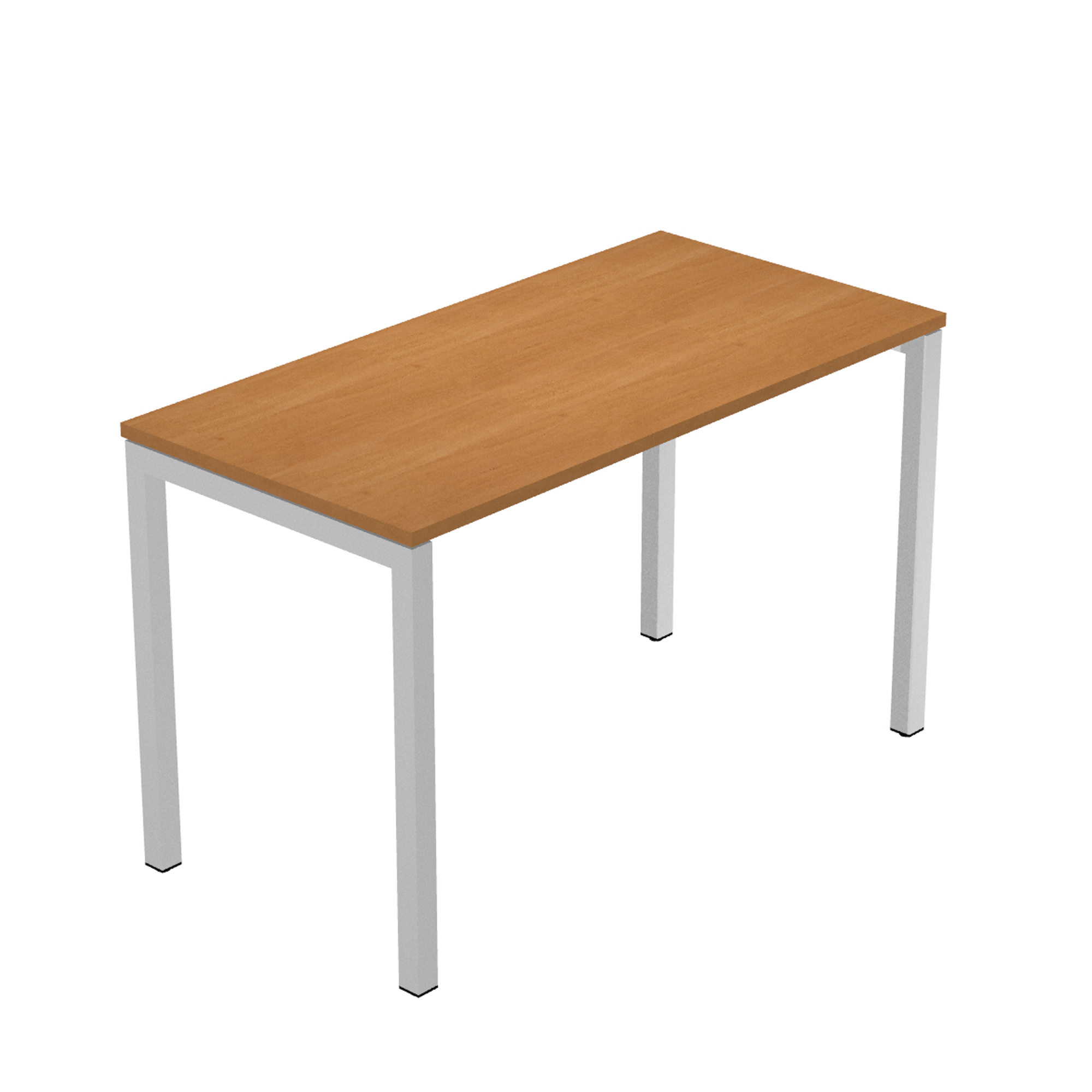 Scrivania Easy Plus - per smartworking - 120 x 60 x 72,5 cm - noce chiaro